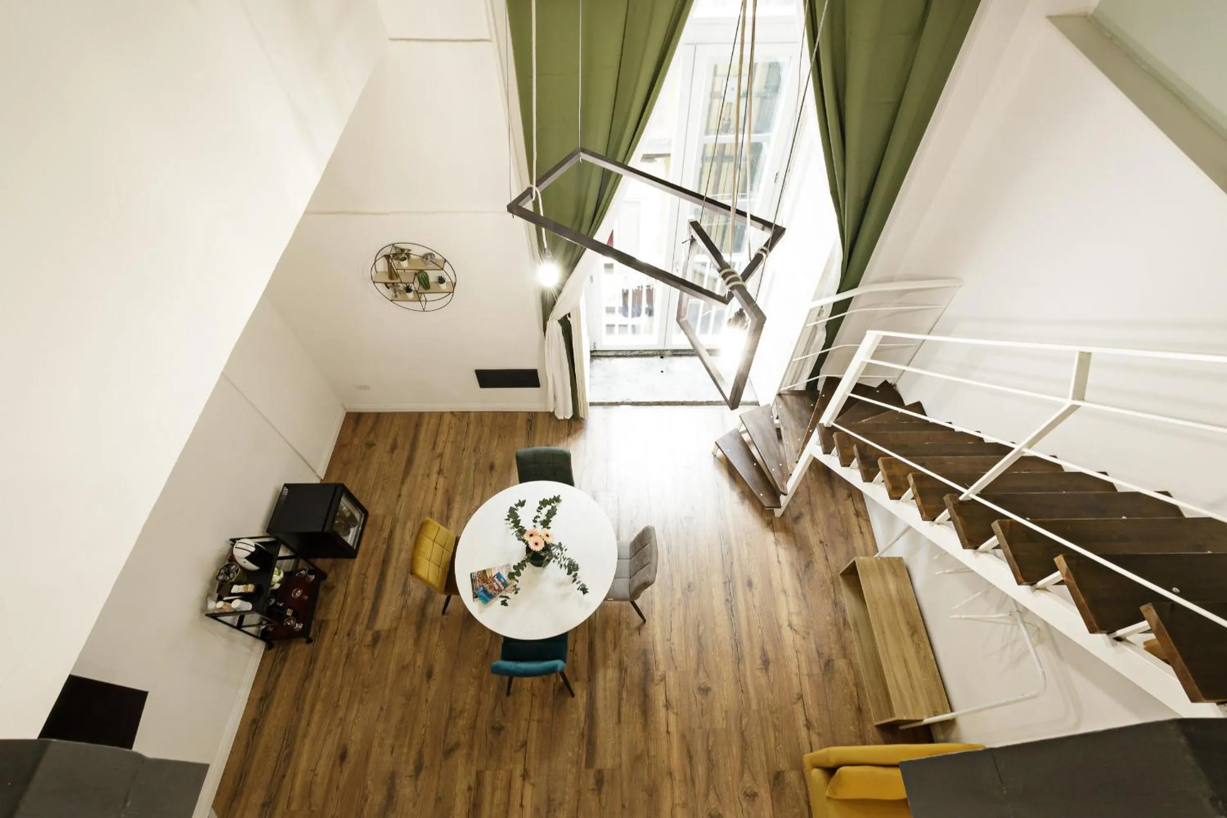 Seating area in Palà Suites