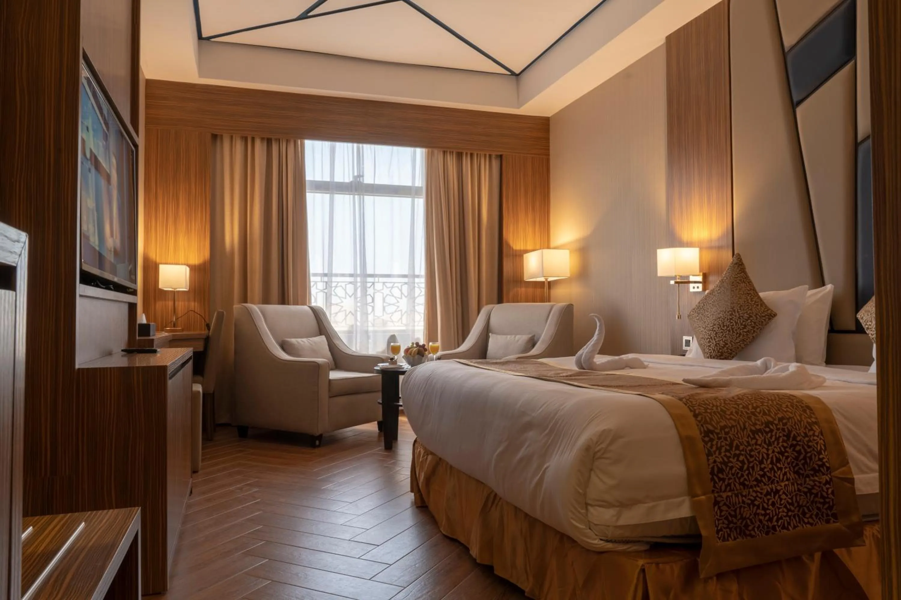 Bed in Golden Tower Hotel Al Khobar Corniche