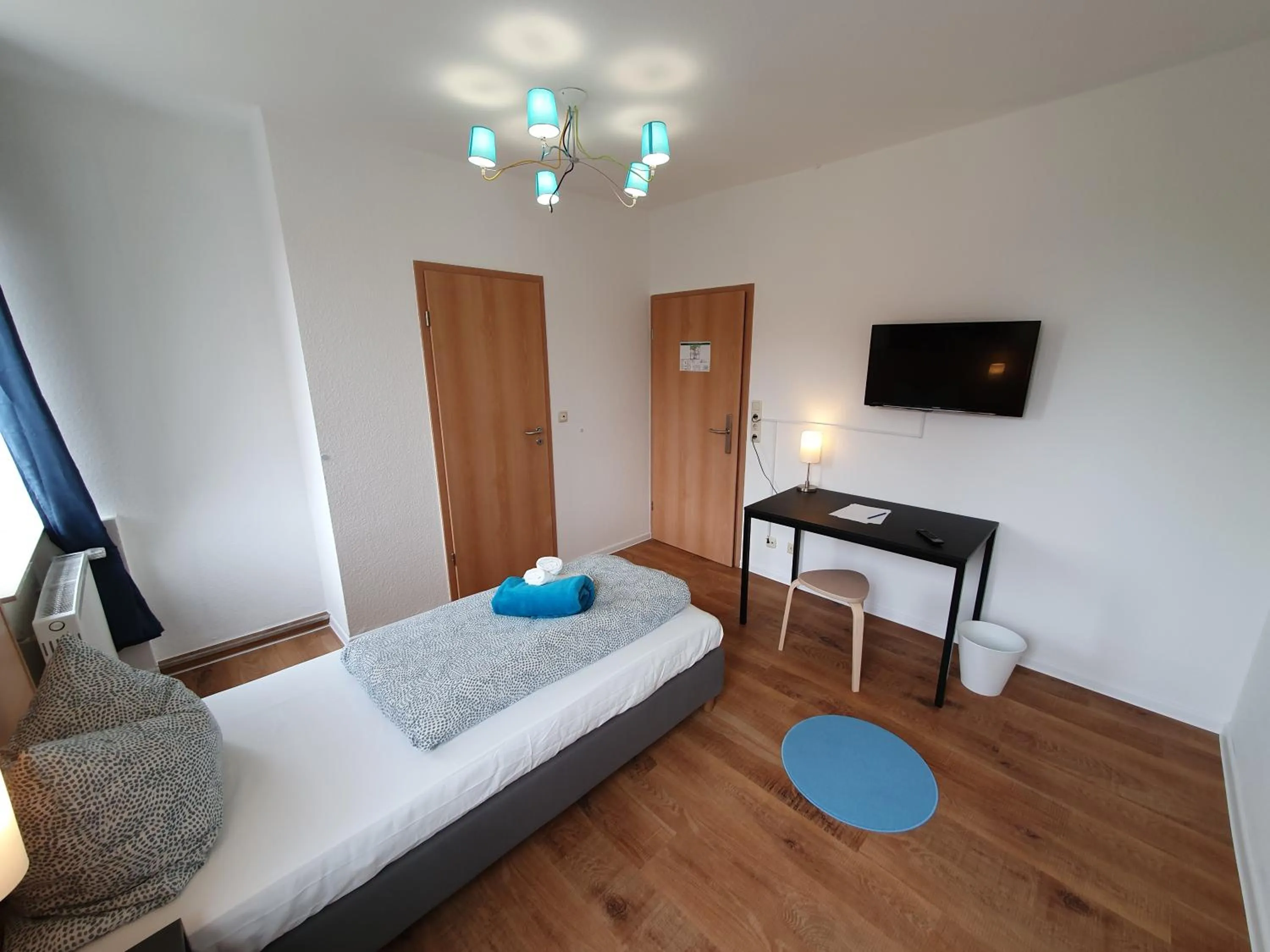 Photo of the whole room, Bed in Budget Hotel Biebertal am Milseburgradweg