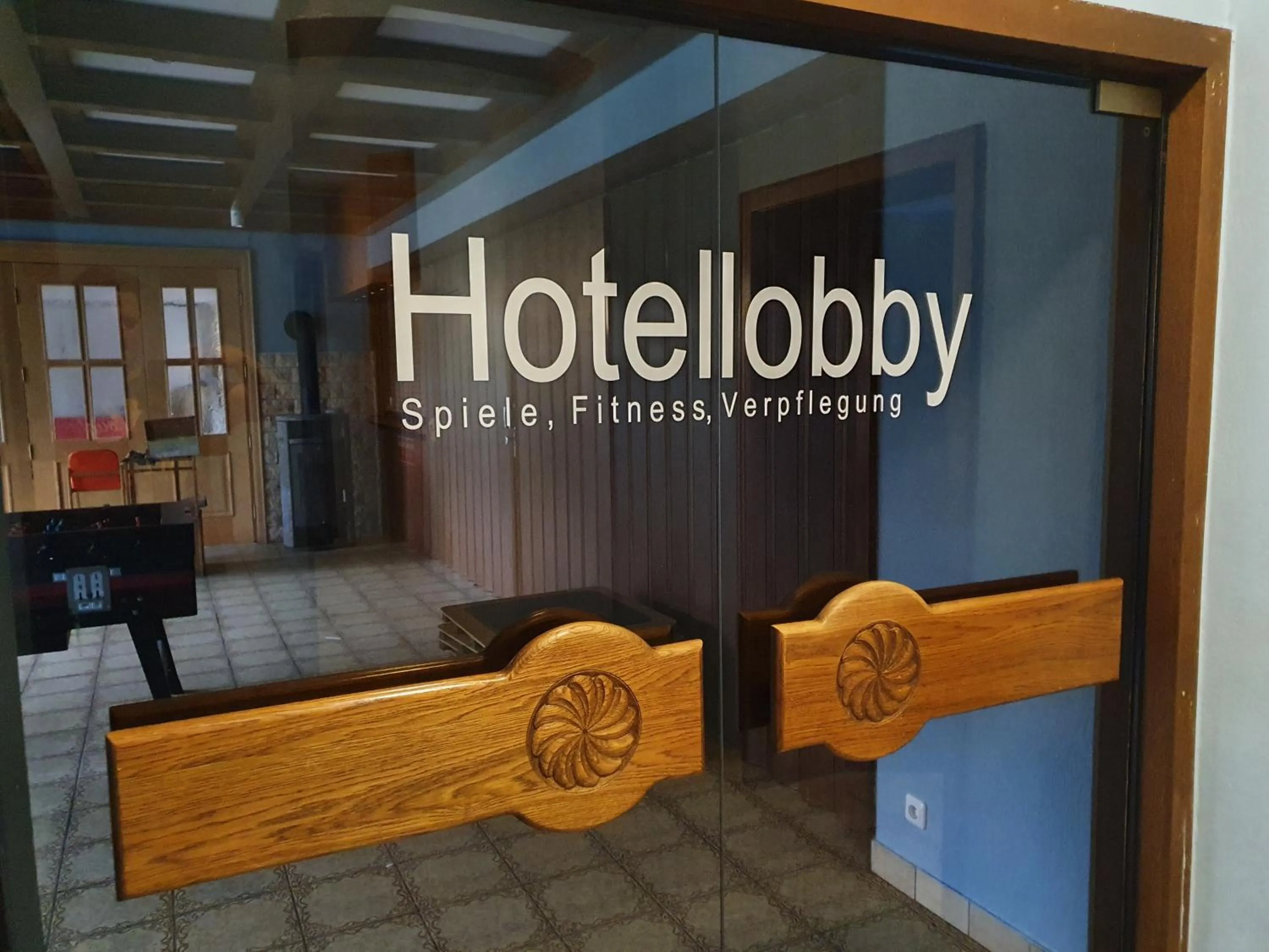 Lobby or reception in Budget Hotel Biebertal am Milseburgradweg