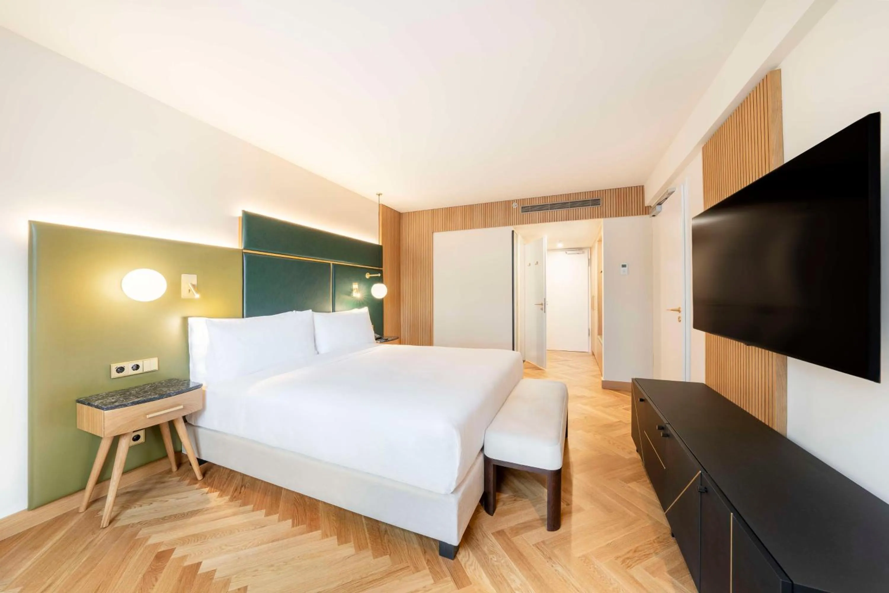 Bed in Hilton Berlin