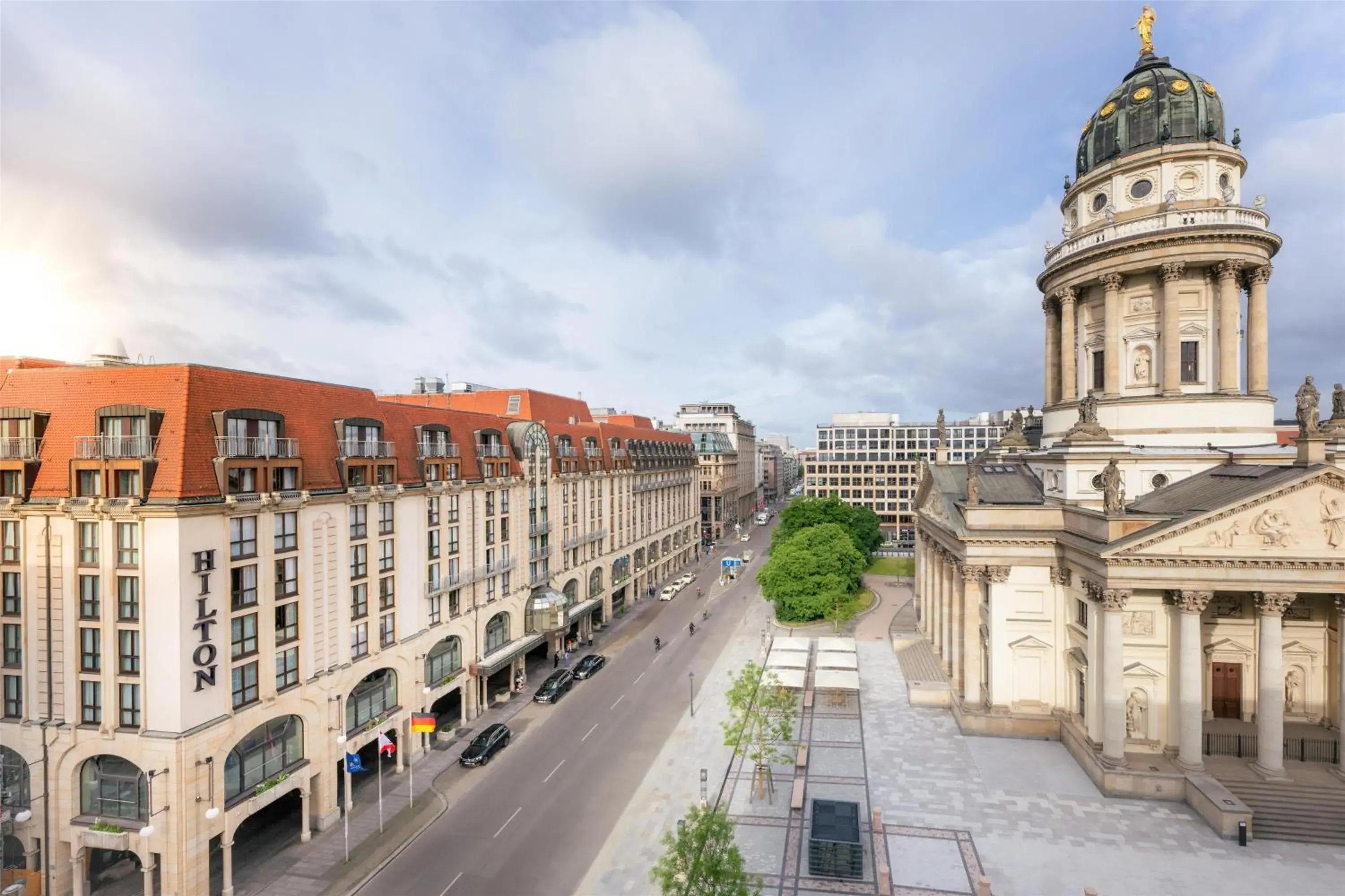 Property building in Hilton Berlin Property building in Hilton Berlin