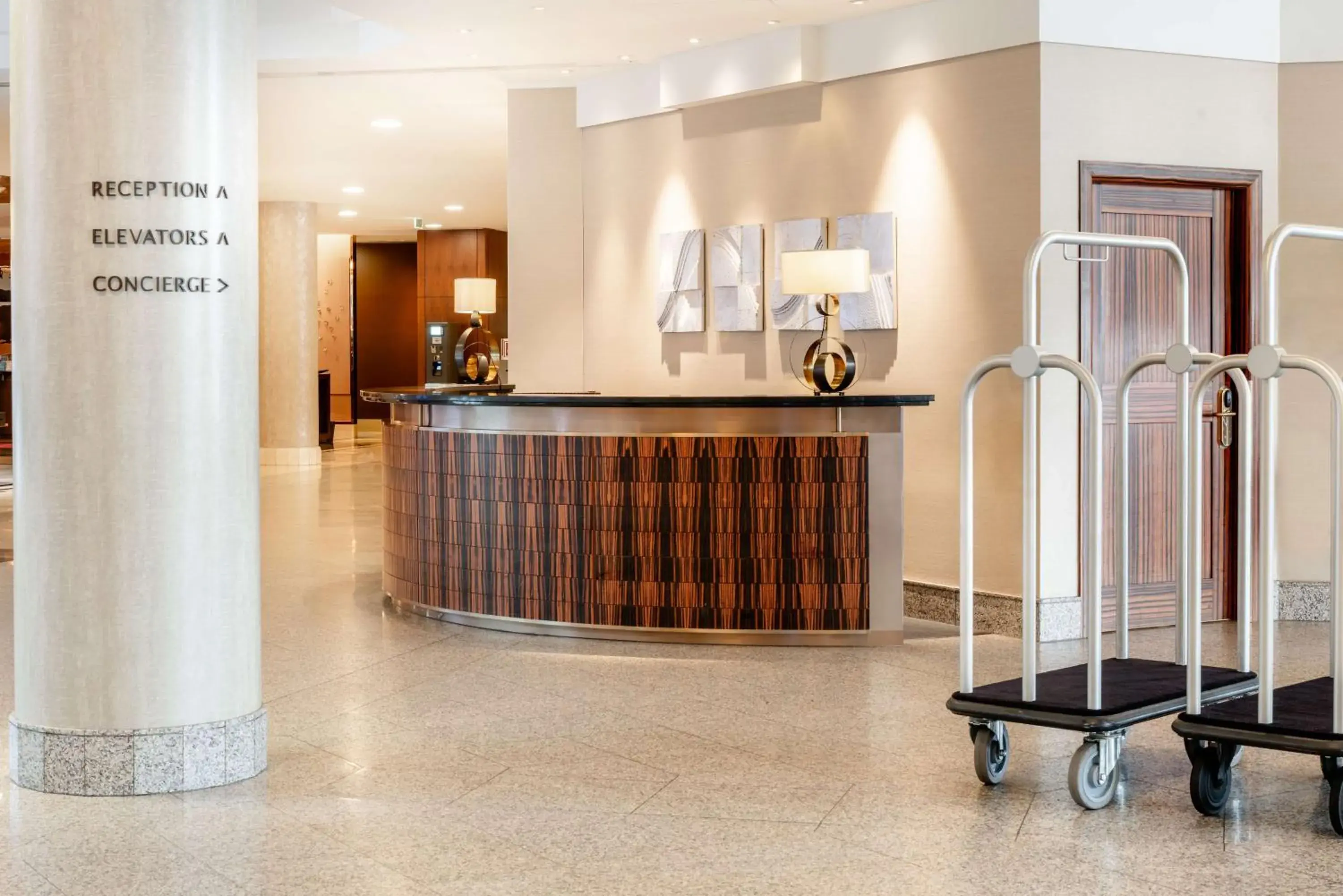 Lobby or reception in Hilton Berlin Lobby or reception in Hilton Berlin