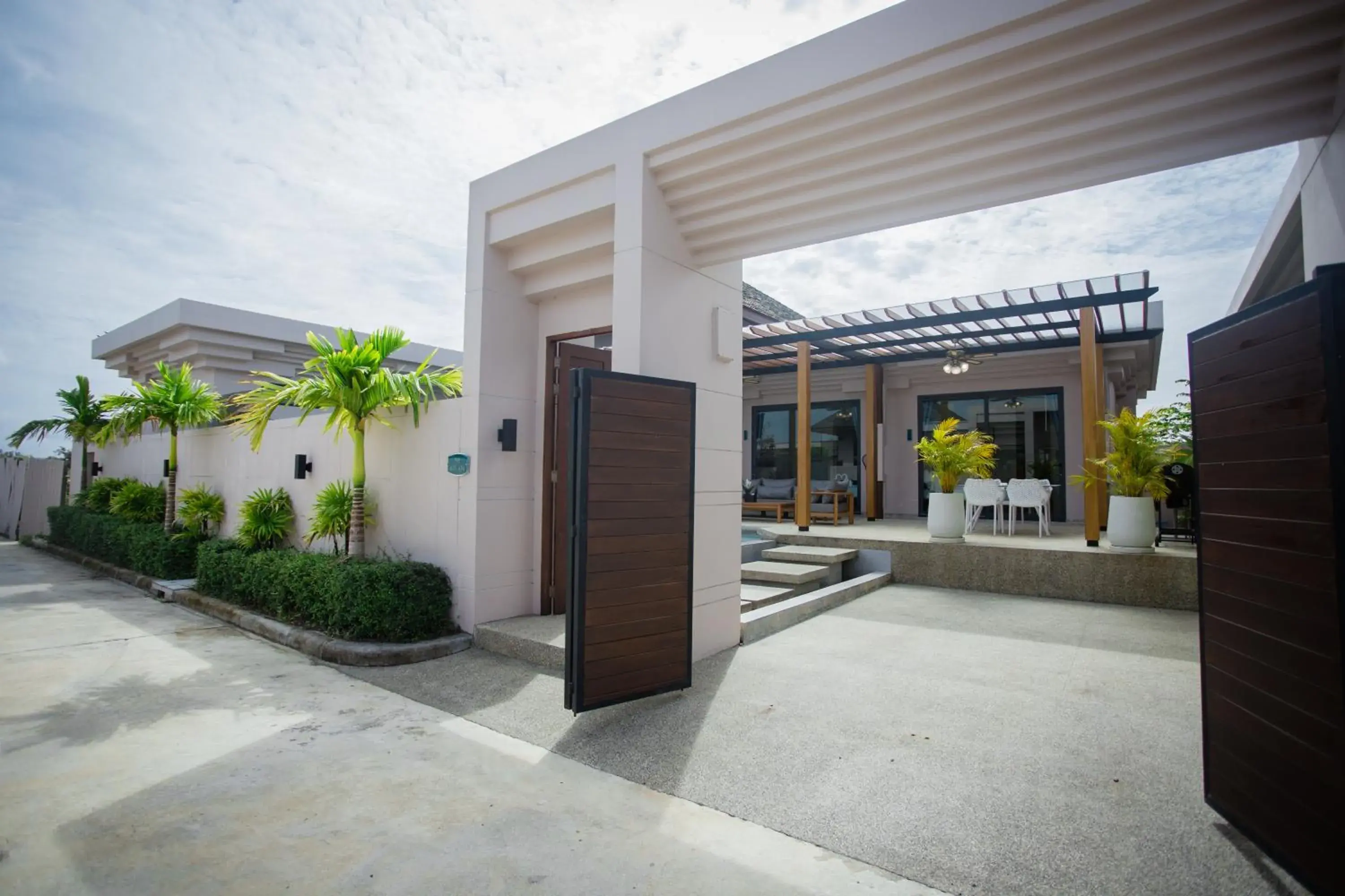 Facade/entrance in Gold Chariot Pool Villa, Phuket - SHA Plus Certified Facade/entrance in Gold Chariot Pool Villa, Phuket - SHA Plus Certified