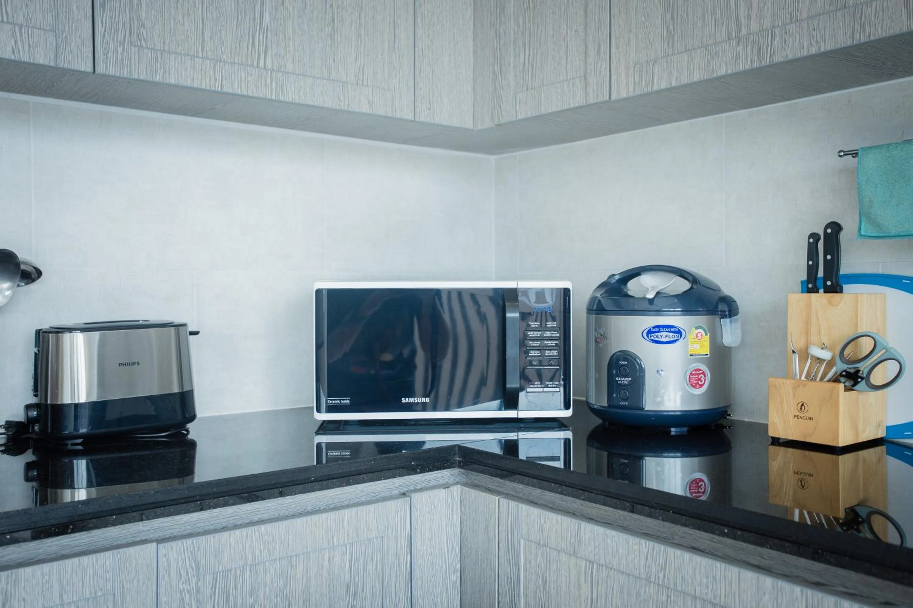 Kitchen or kitchenette in Gold Chariot Pool Villa, Phuket - SHA Plus Certified