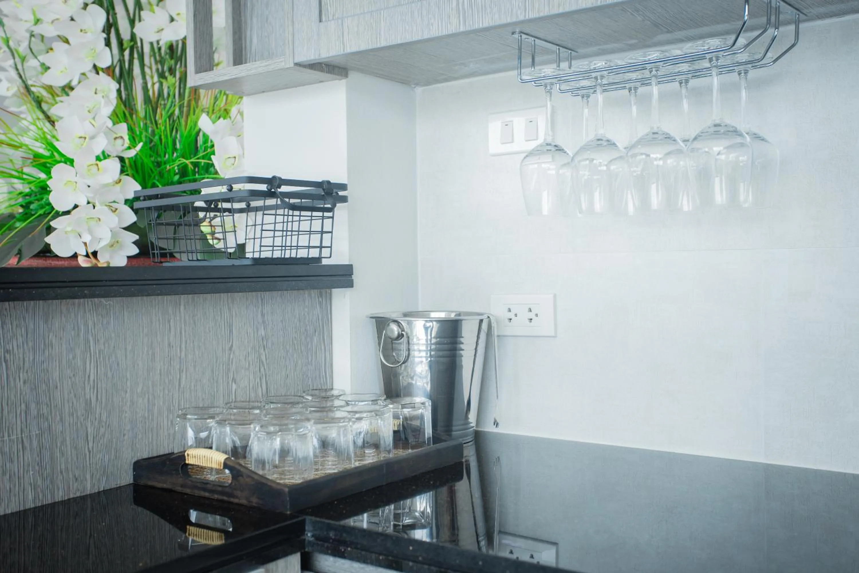 Kitchen or kitchenette in Gold Chariot Pool Villa, Phuket - SHA Plus Certified