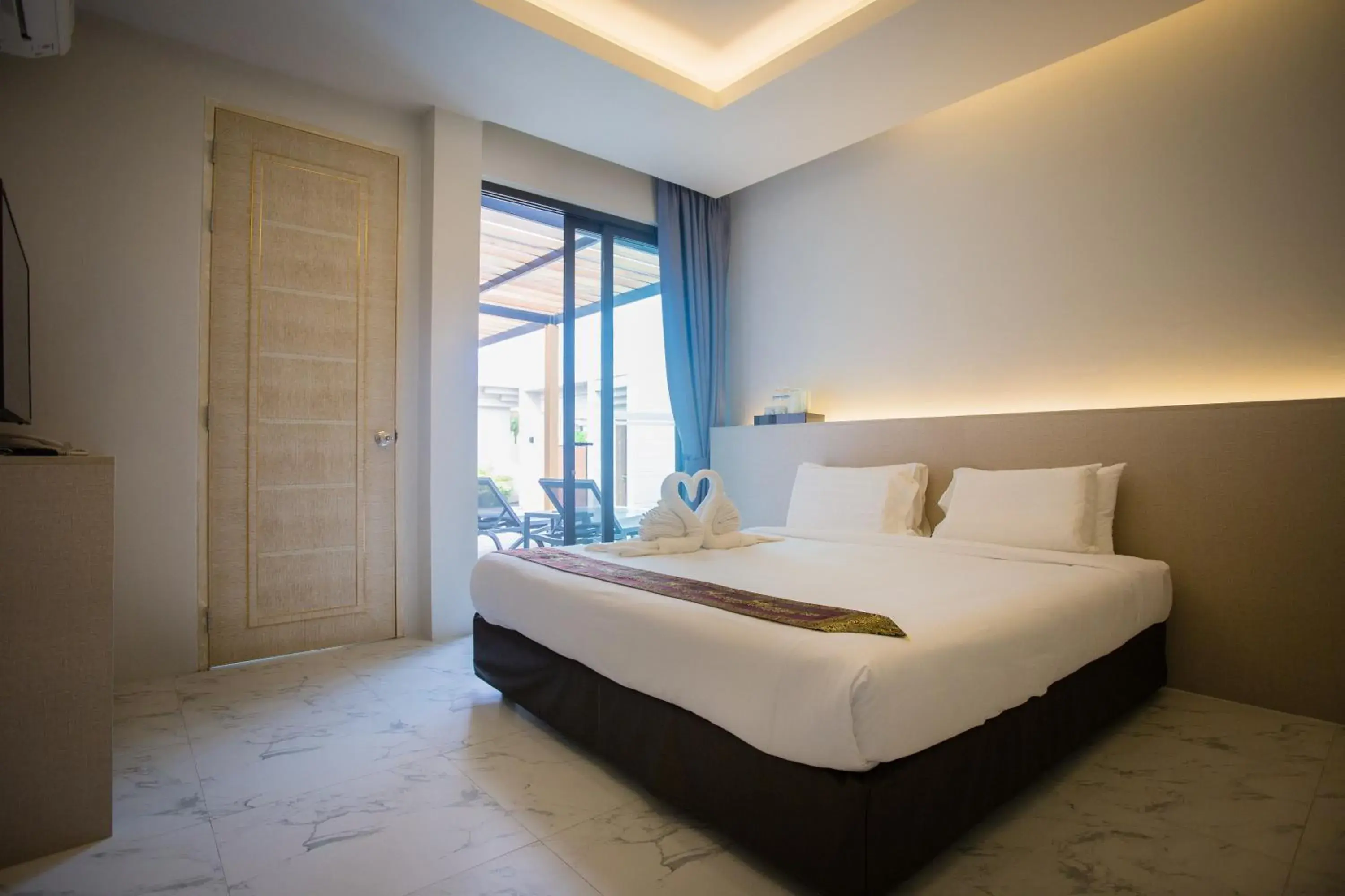 Bed in Gold Chariot Pool Villa, Phuket - SHA Plus Certified Bed in Gold Chariot Pool Villa, Phuket - SHA Plus Certified