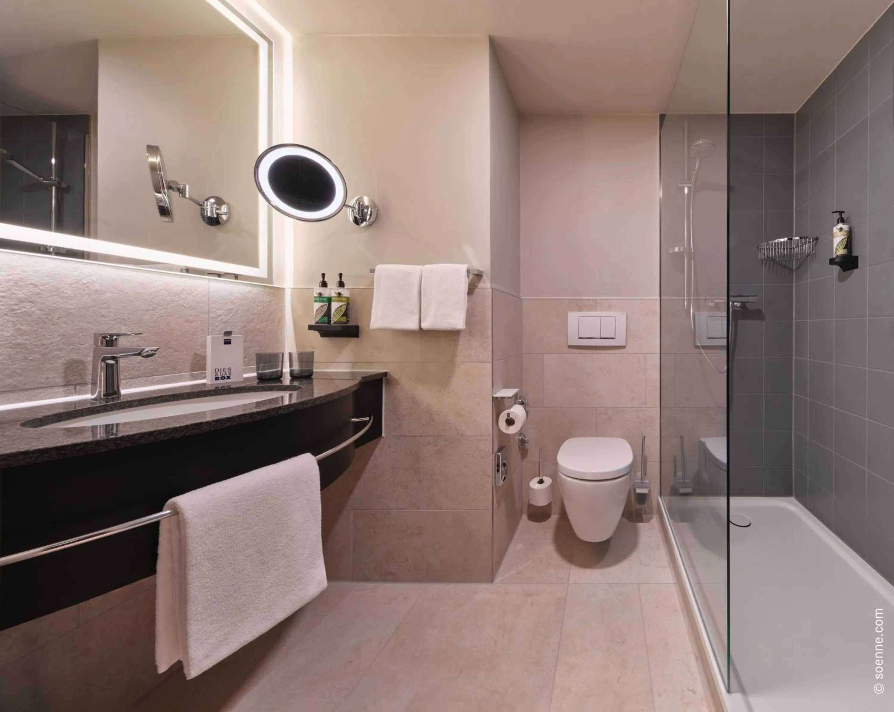 Shower in Dorint Hotel Bonn