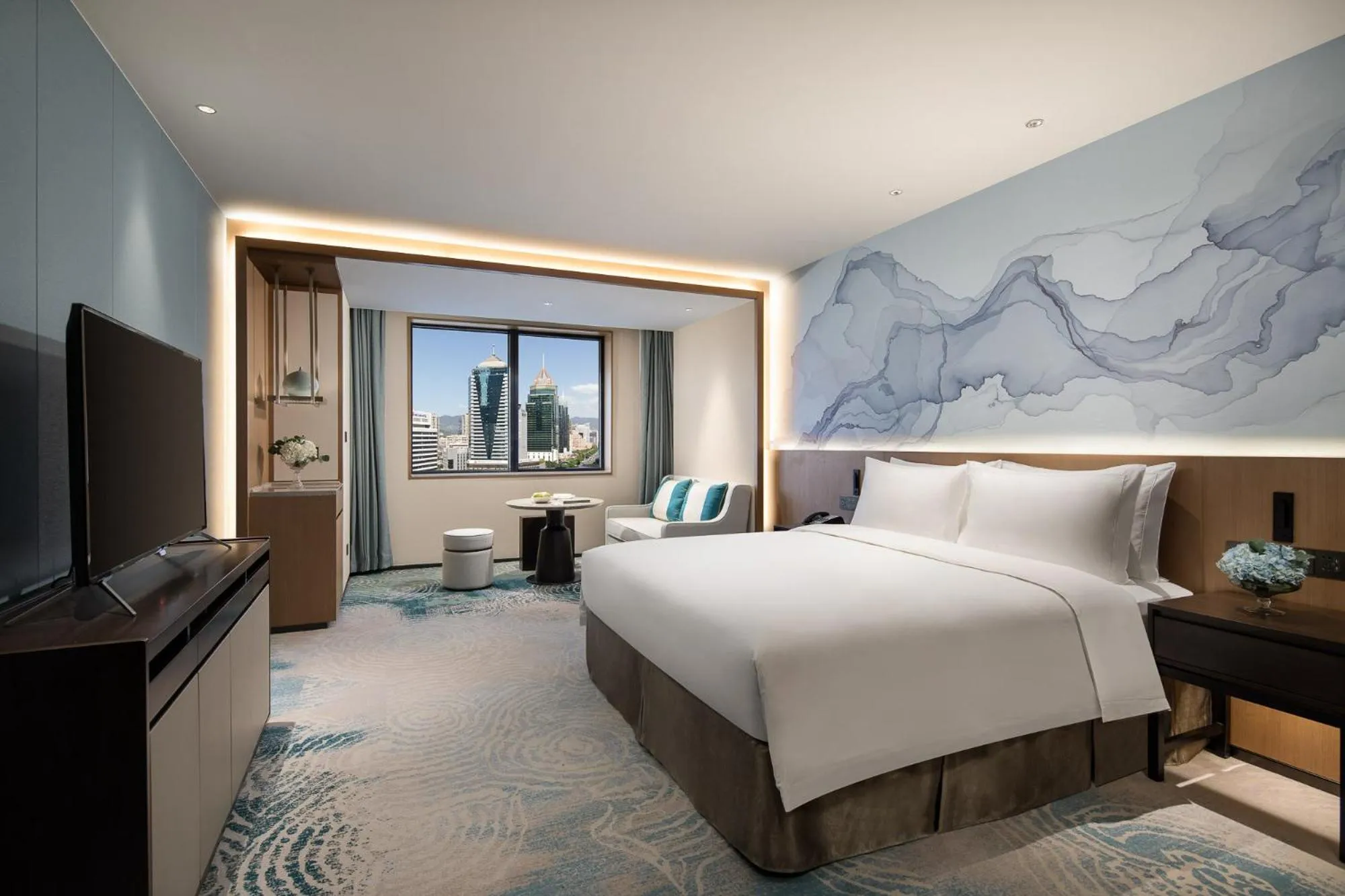 Bed in Foreign Trade Centre C&D Hotel,Fuzhou