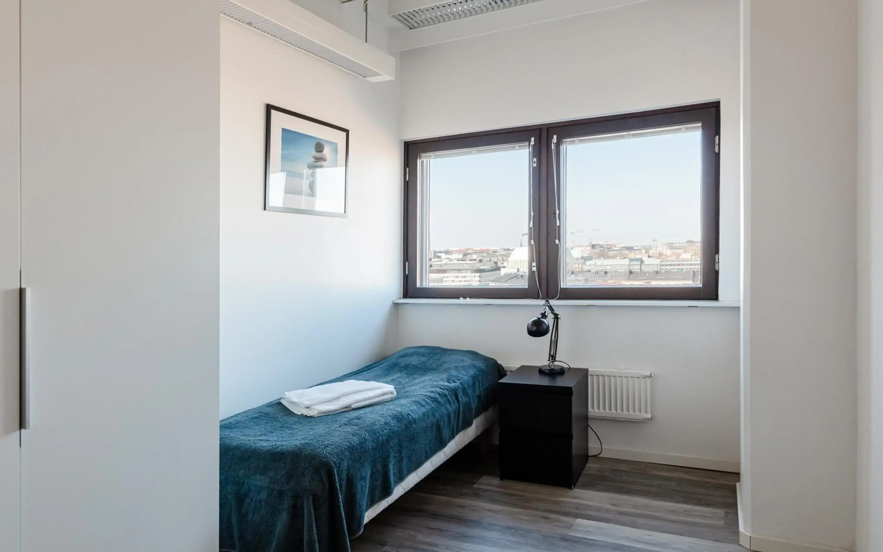 Standard Single Room with Shared Bathroom in Sky Hostel Helsinki Standard Single Room with Shared Bathroom in Sky Hostel Helsinki