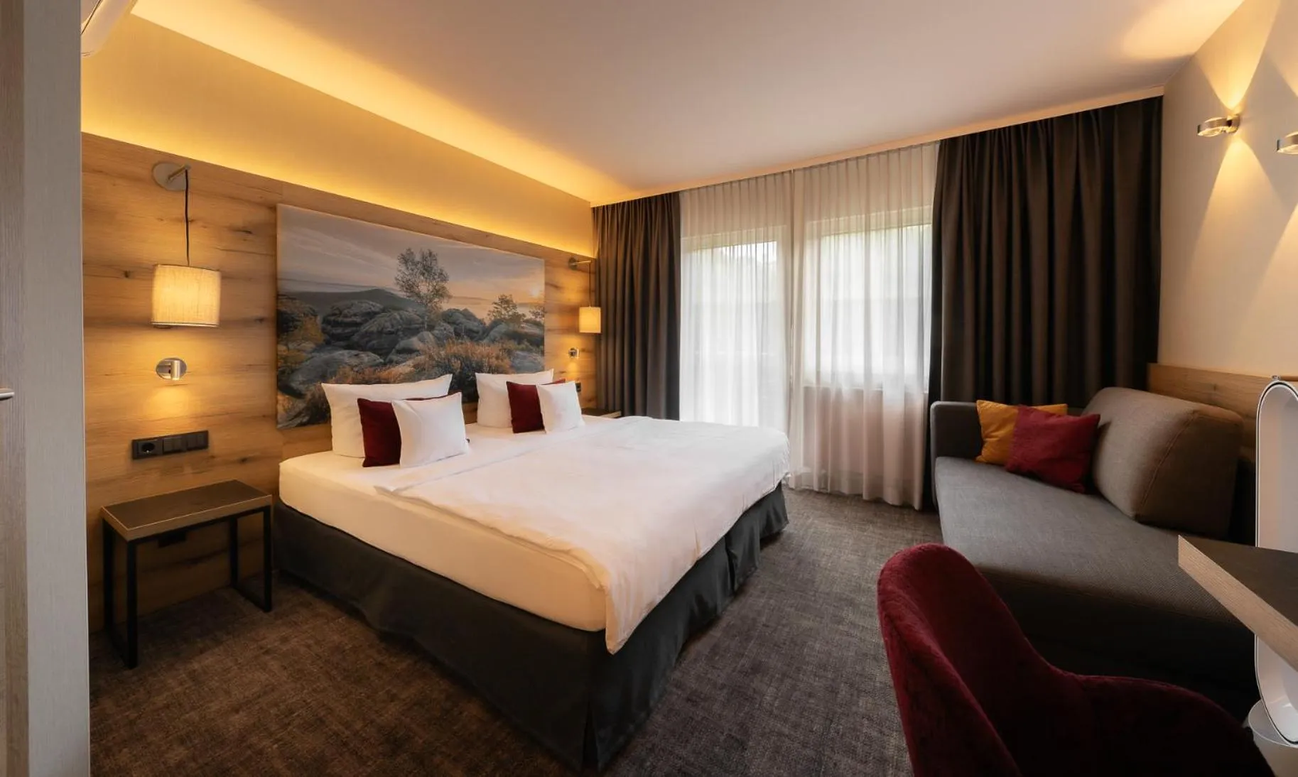 Photo of the whole room, Bed in Ringhotel Landhaus Nicolai "Hotel Garni"