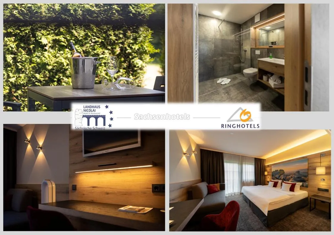 Photo of the whole room, Bed in Ringhotel Landhaus Nicolai "Hotel Garni"