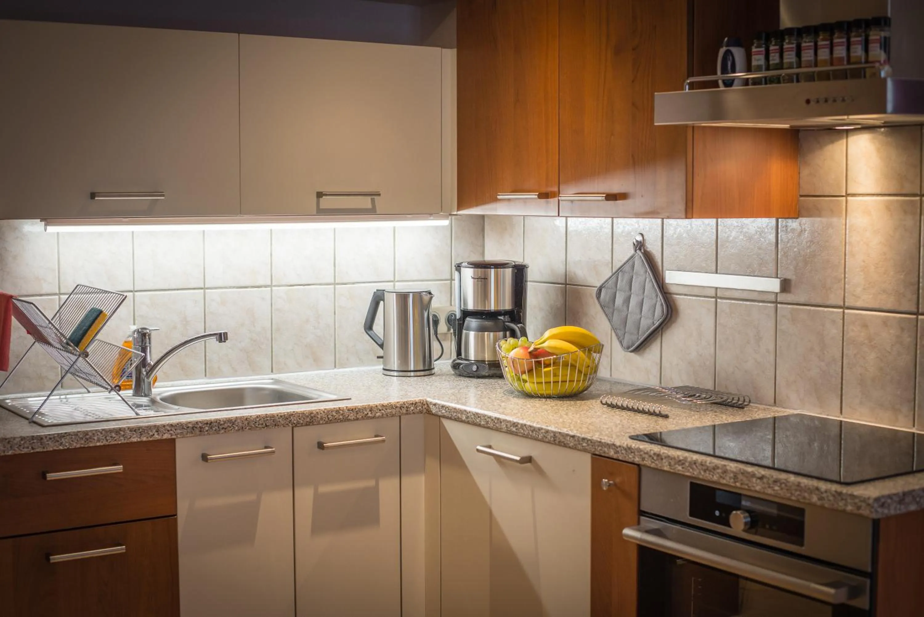 Kitchen or kitchenette in Gite **** des Bains