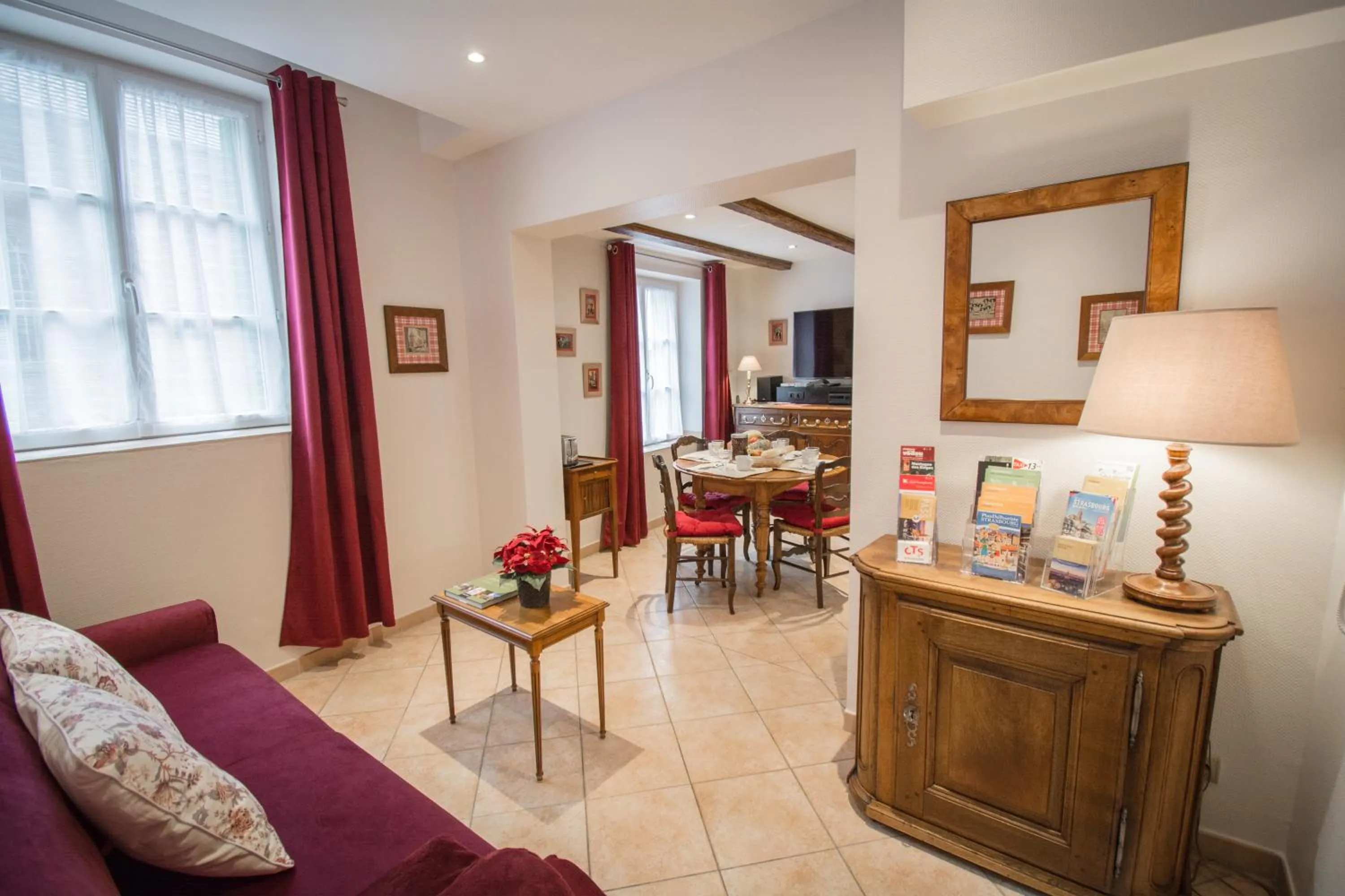 Lobby or reception in Gite **** des Bains