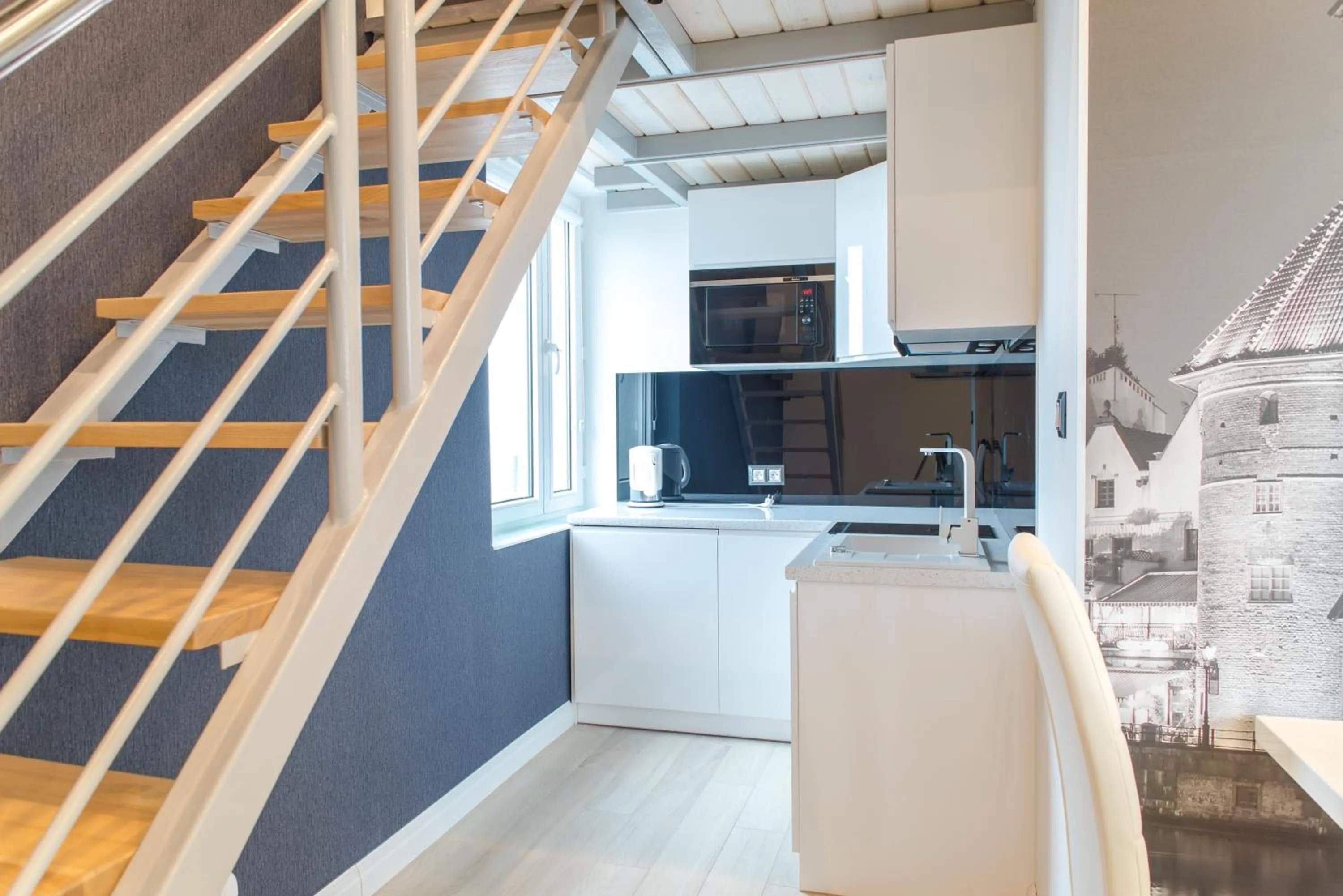 Kitchen or kitchenette in Panorama- the View of Gdańsk by Elite Apartments