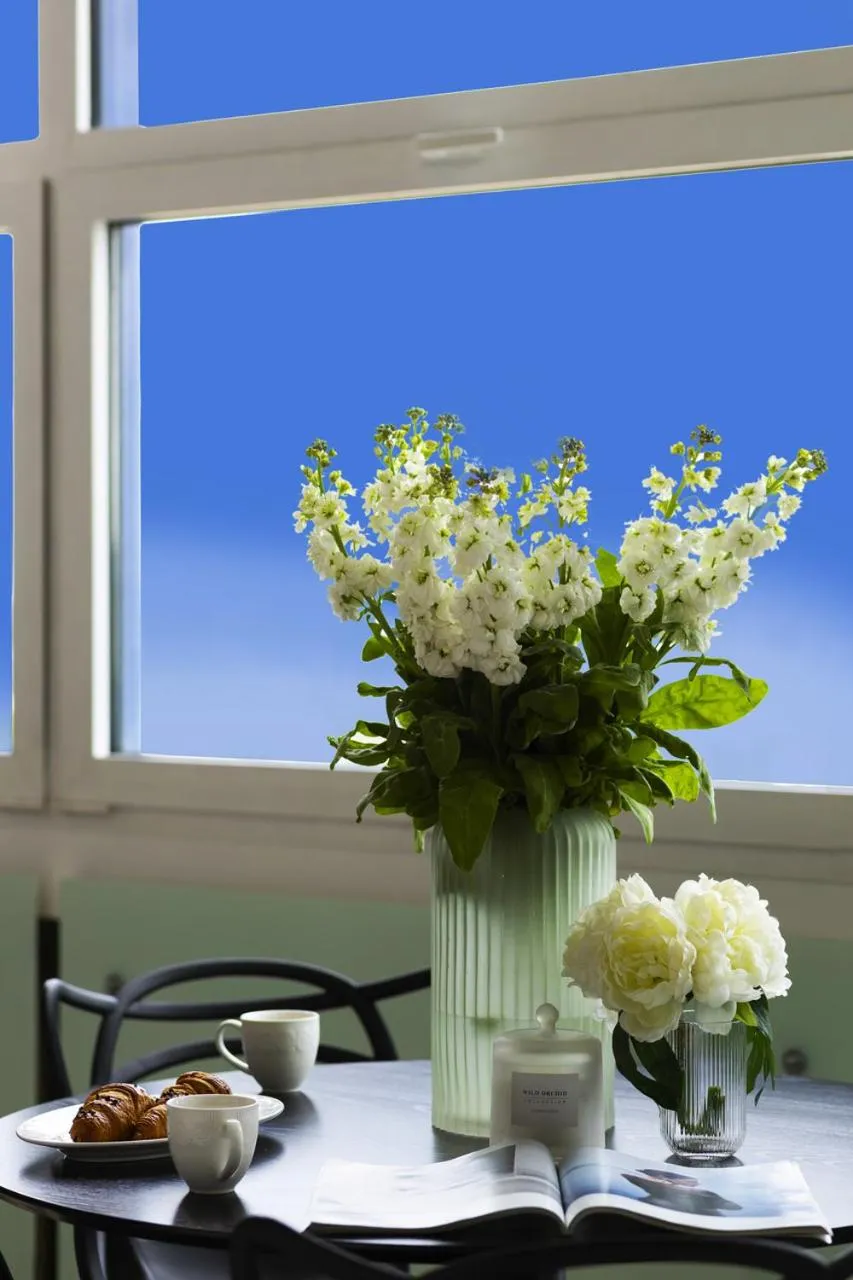 Dining area in Panorama- the View of Gdańsk by Elite Apartments