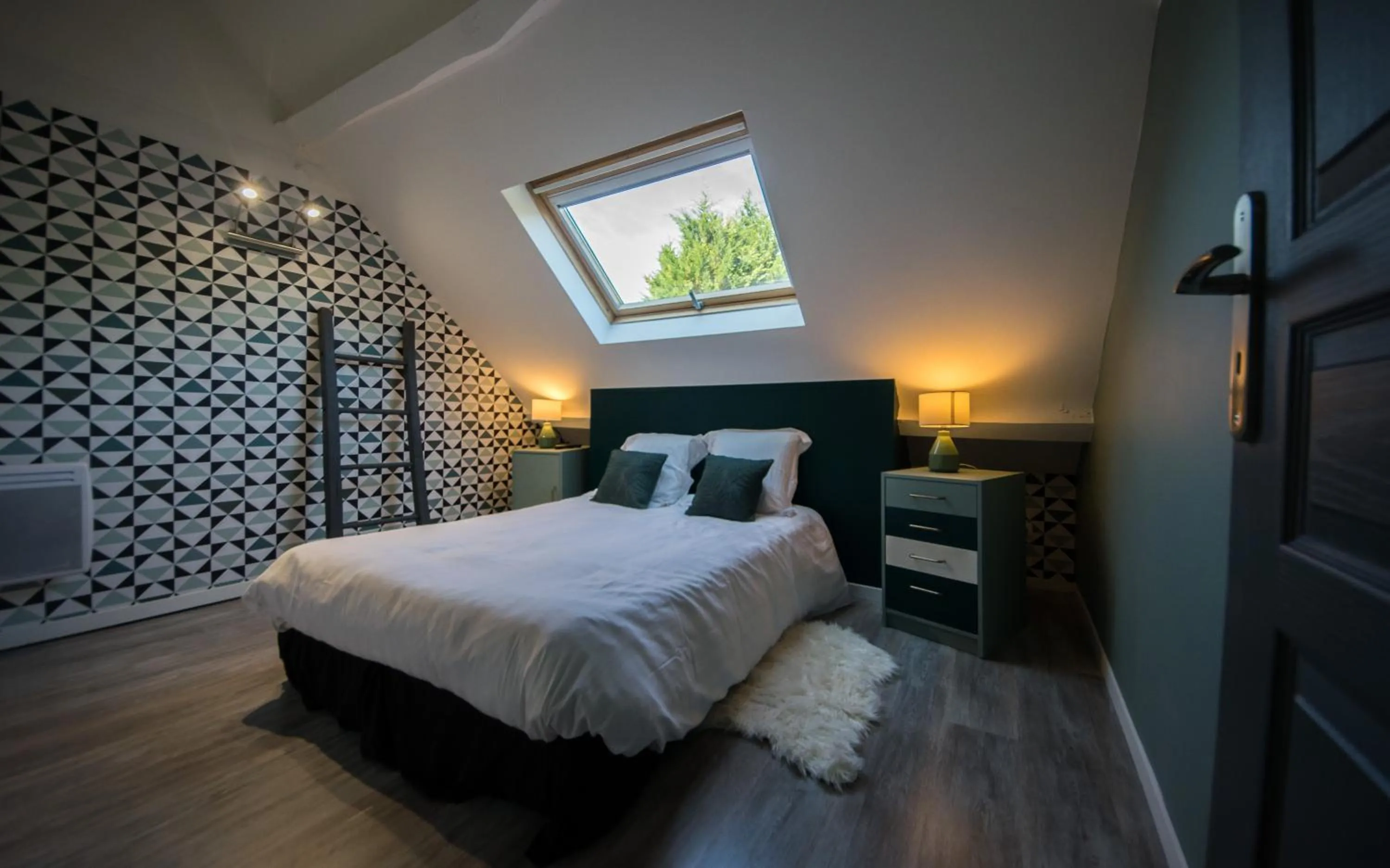 Bed in Gîte Mise au Vert