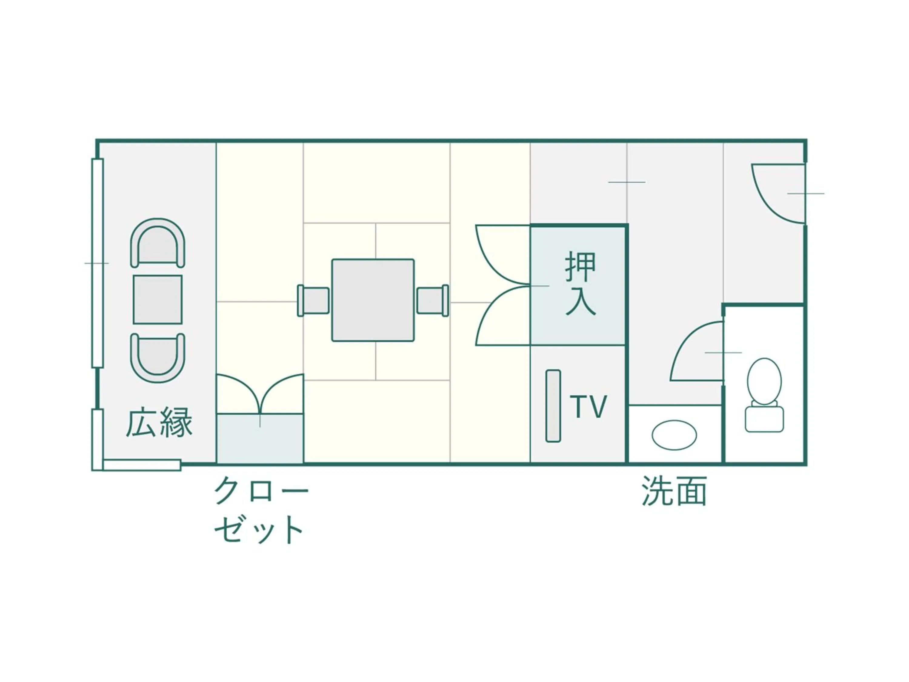 Floor plan in Suzuranso