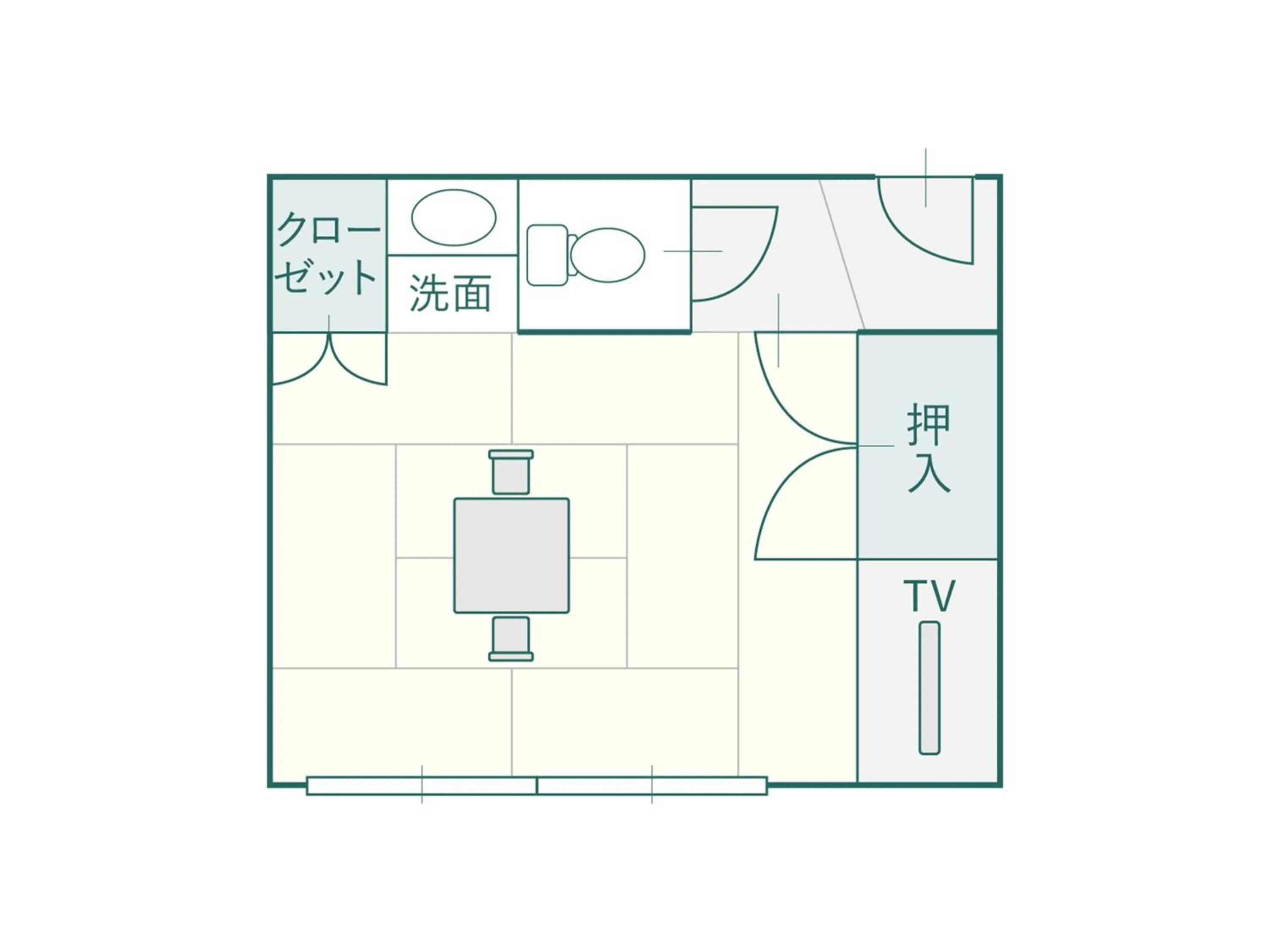 Floor plan in Suzuranso