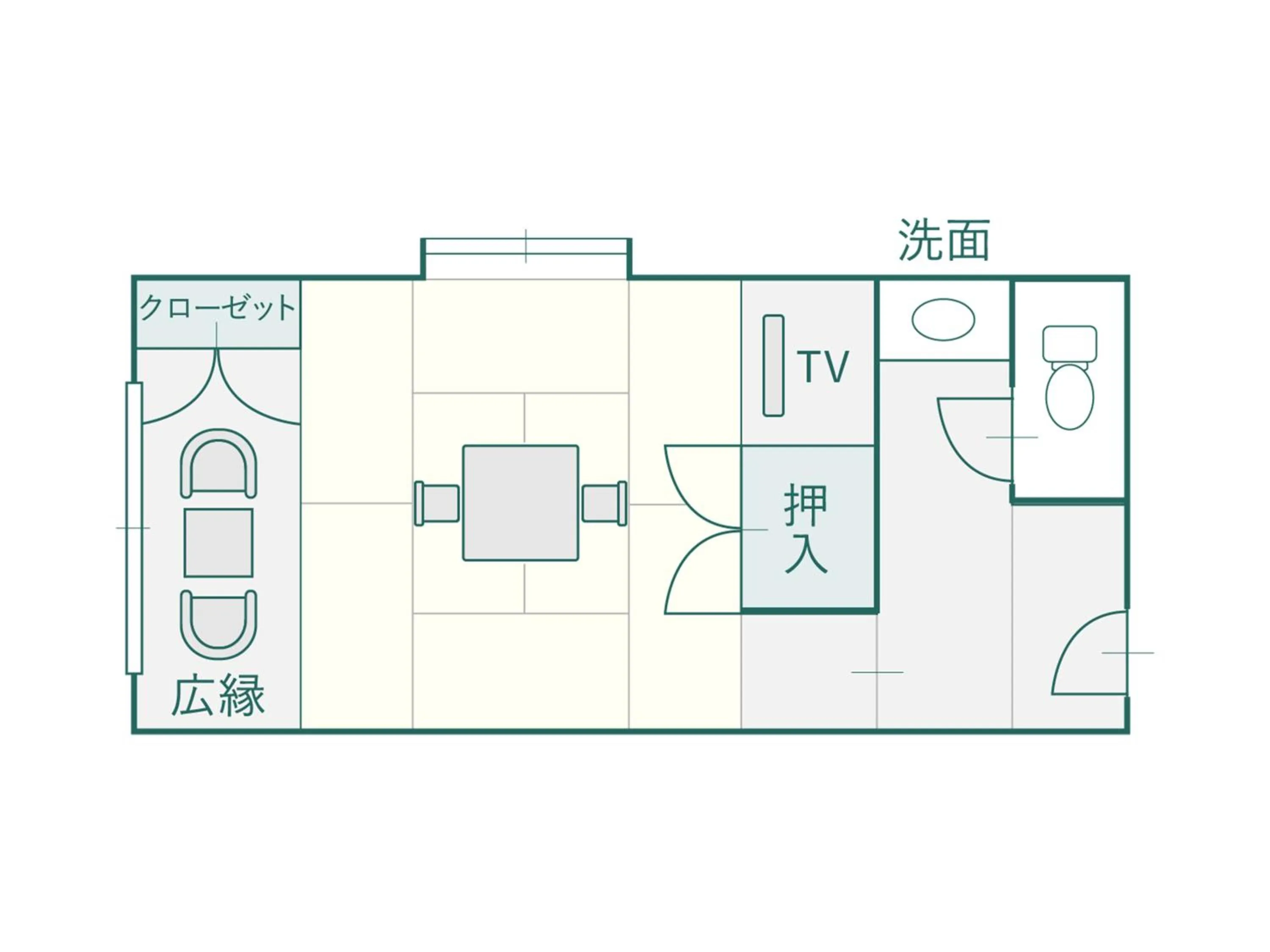 Floor plan in Suzuranso
