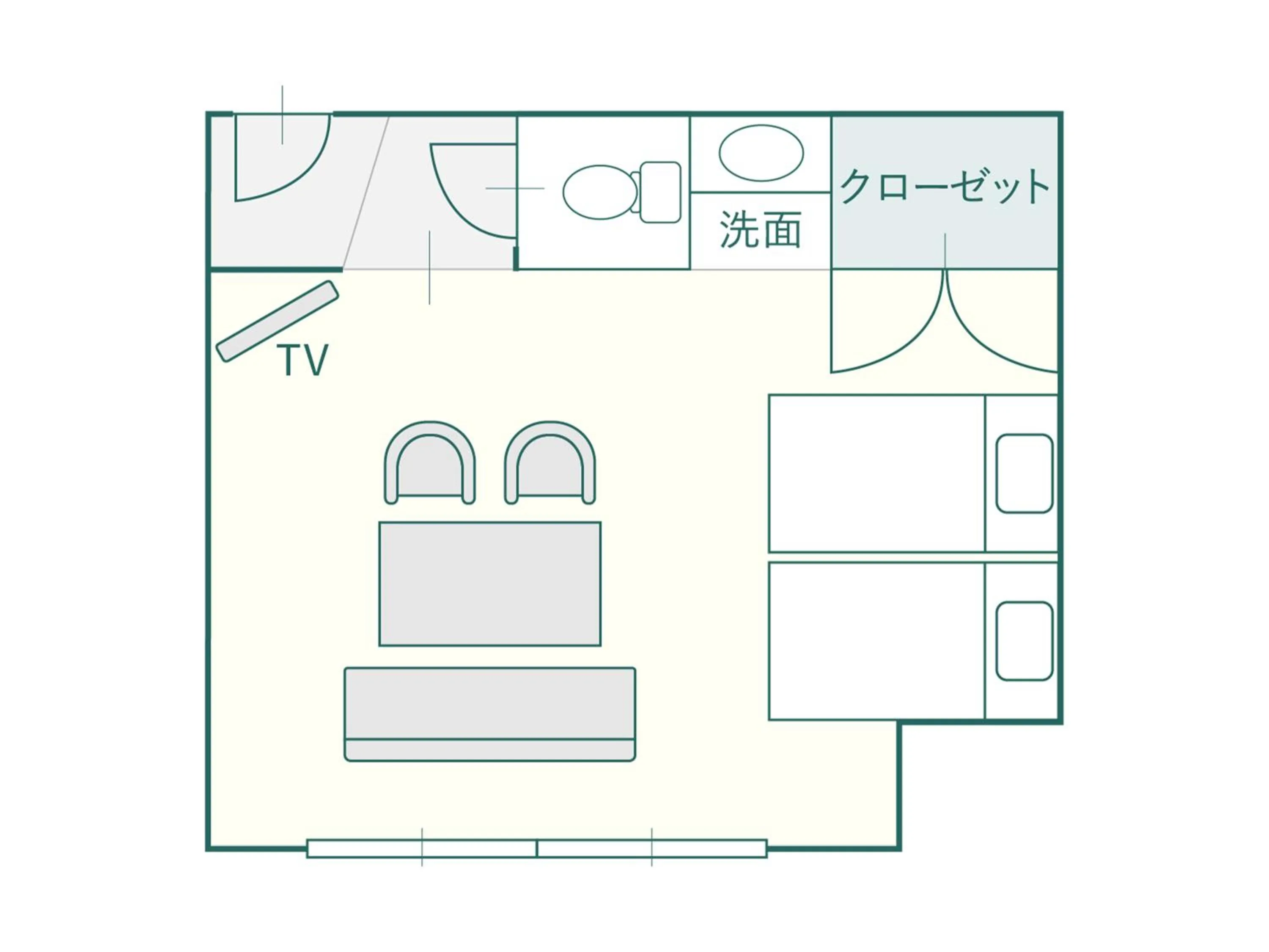 Floor plan in Suzuranso