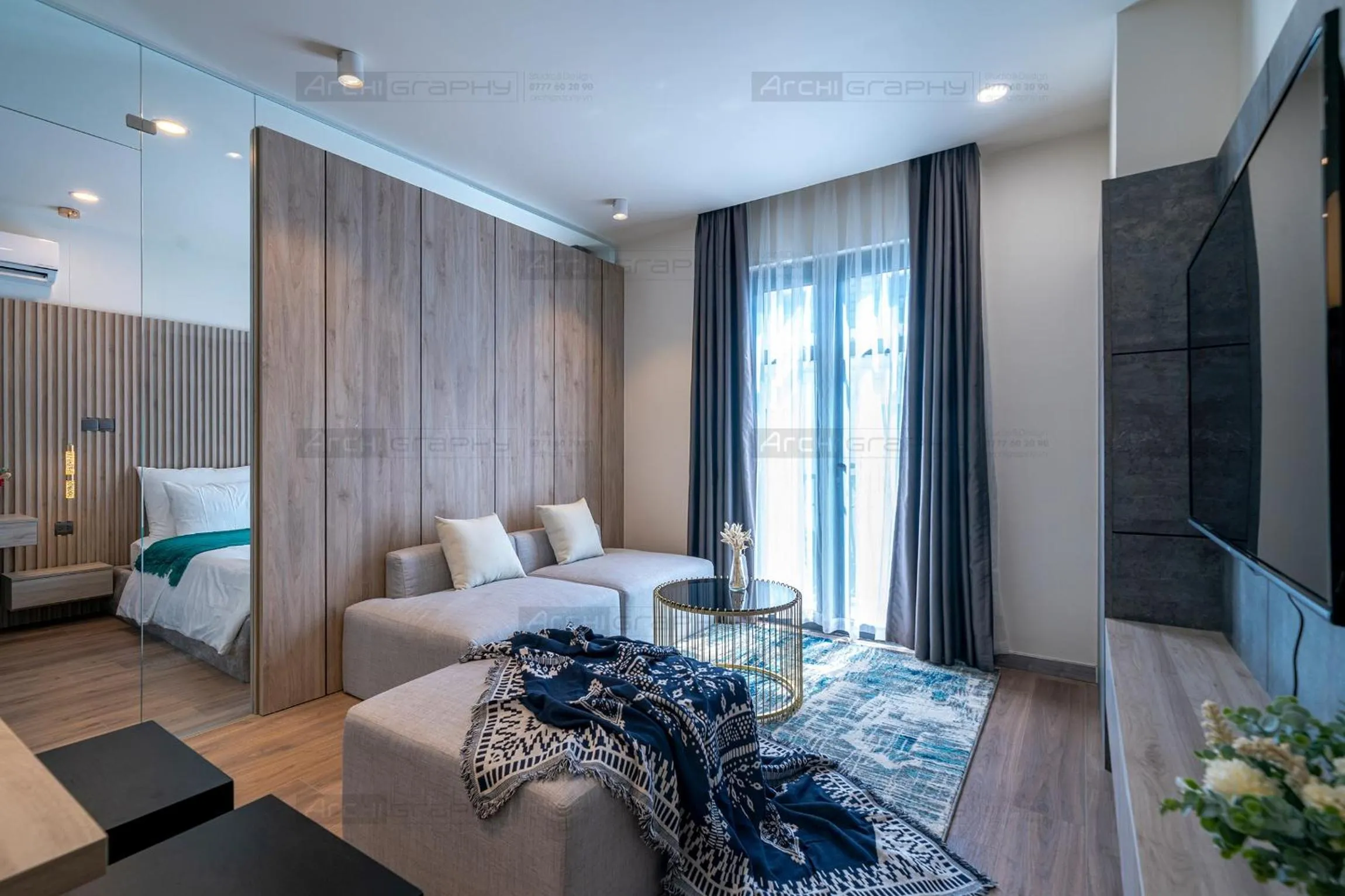 Living room, Bed in ELITE HOME