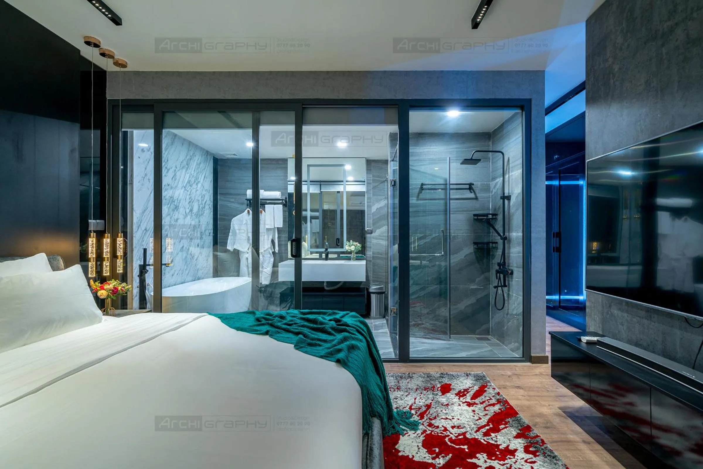 Shower, Bed in ELITE HOME
