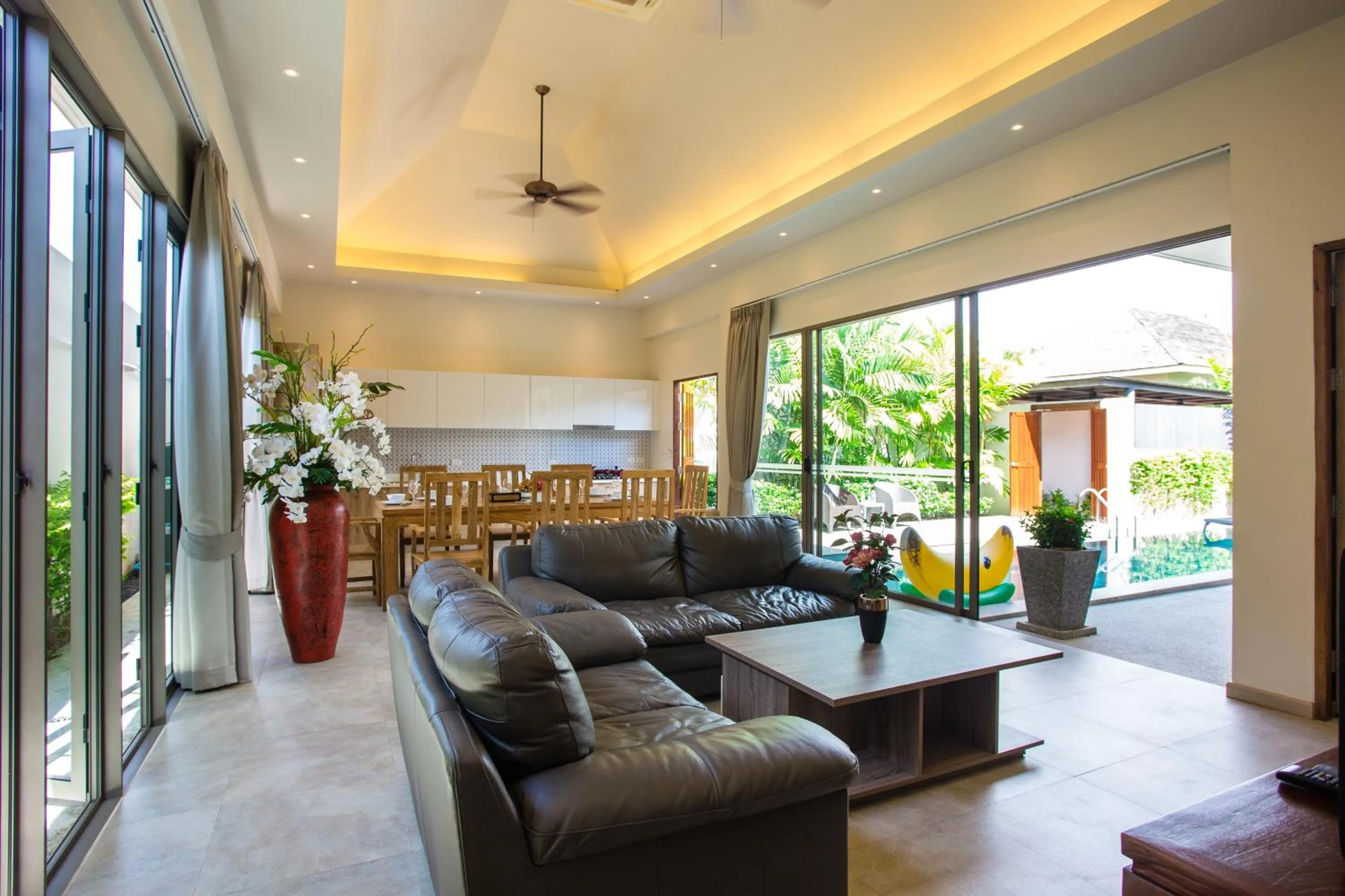 Living room in Yipmunta Pool Villa - SHA Plus Certified