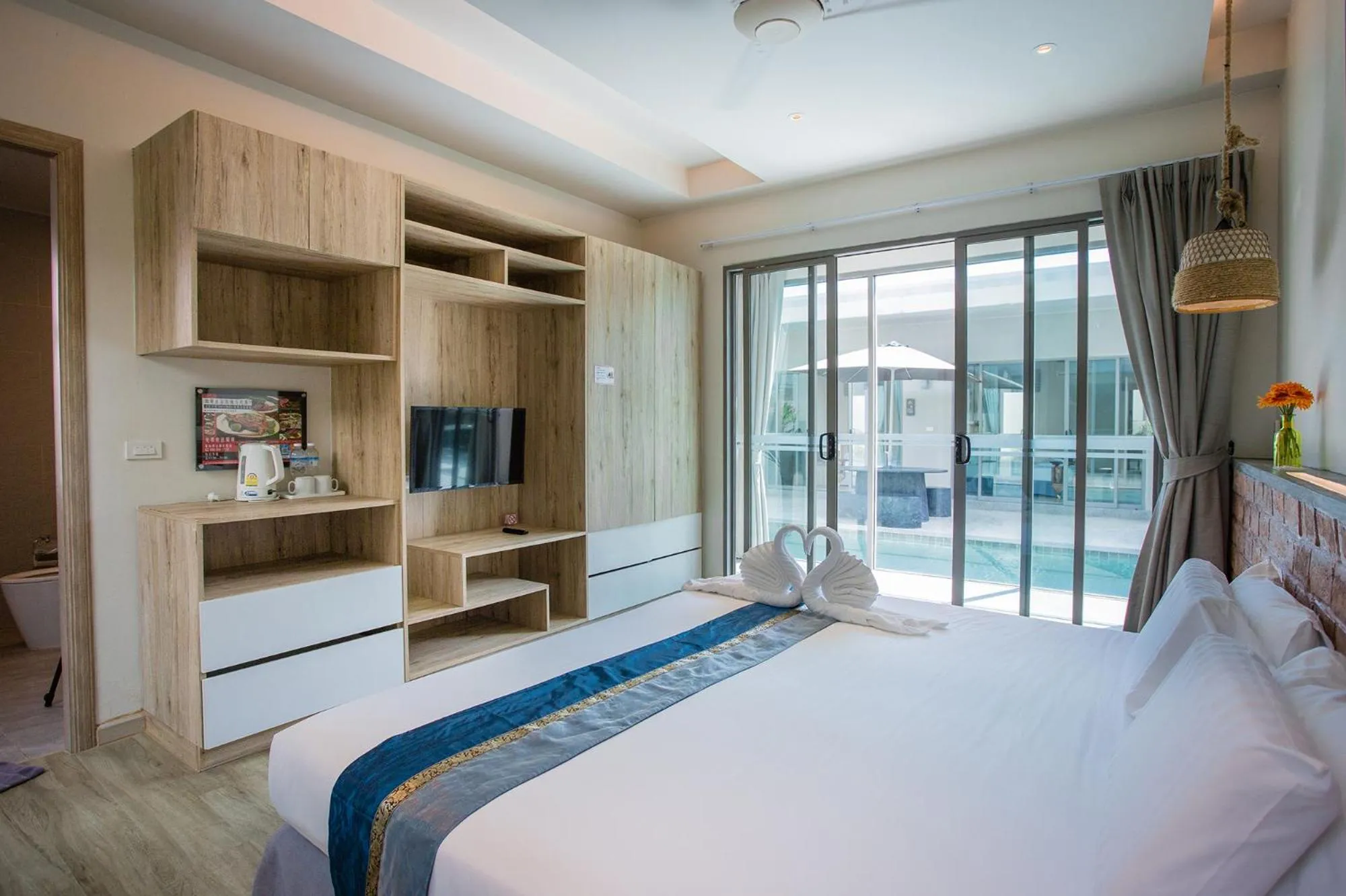 Photo of the whole room, Bed in Yipmunta Pool Villa - SHA Plus Certified