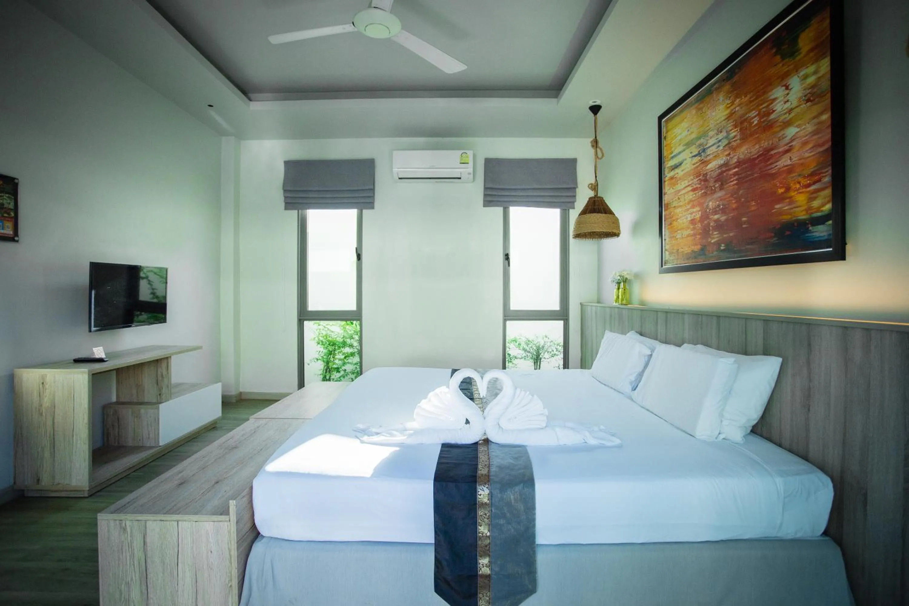 Bed in Yipmunta Pool Villa - SHA Plus Certified