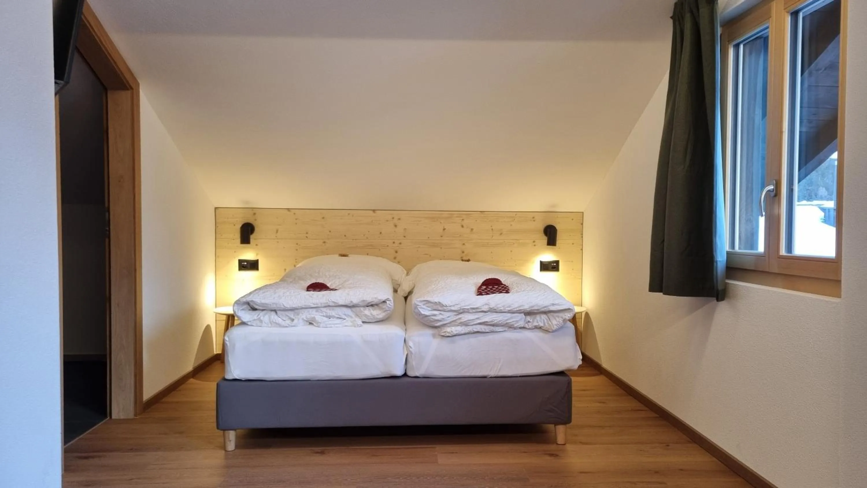 Bed in Hotel Les Amis