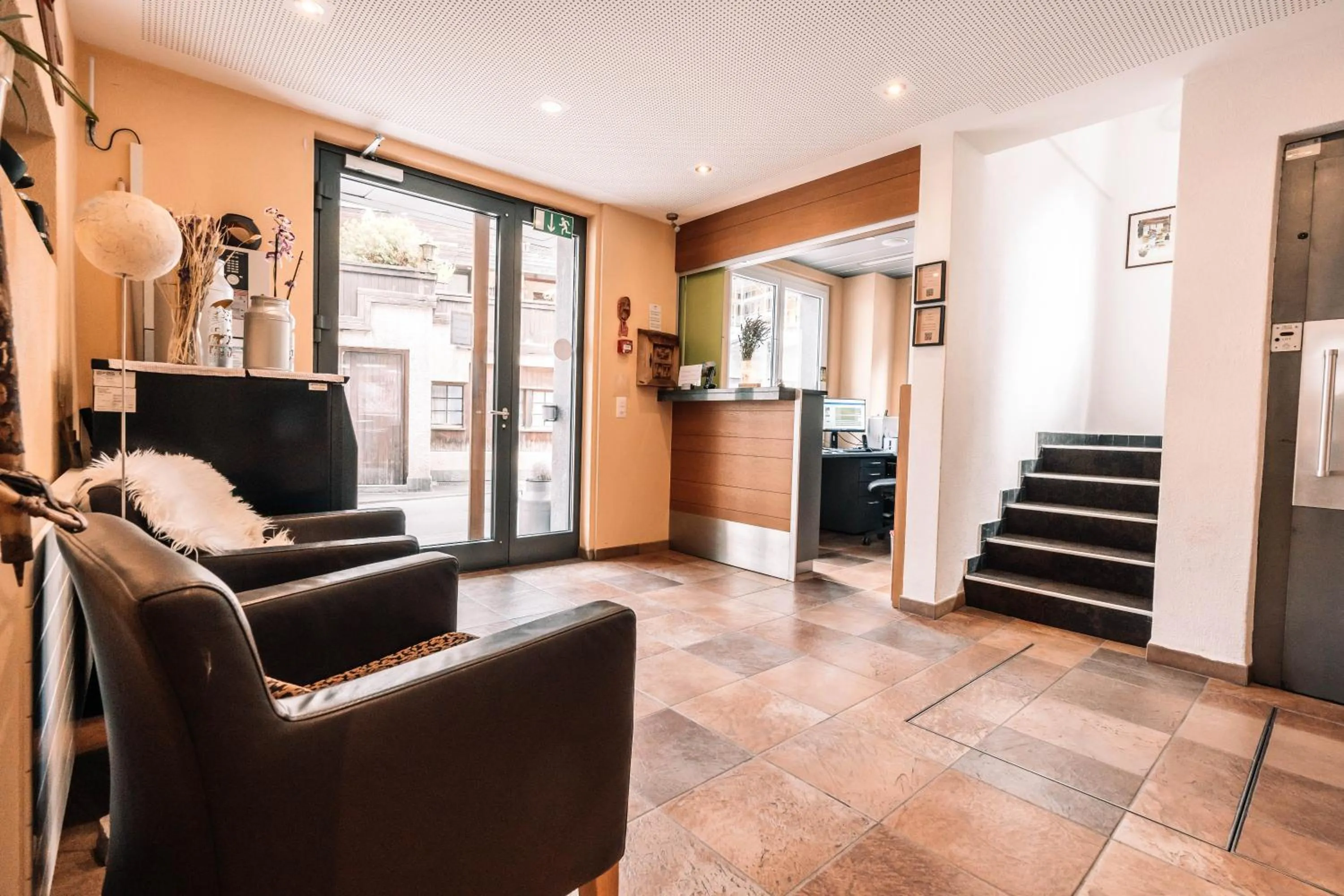 Lobby or reception in Hotel Les Amis