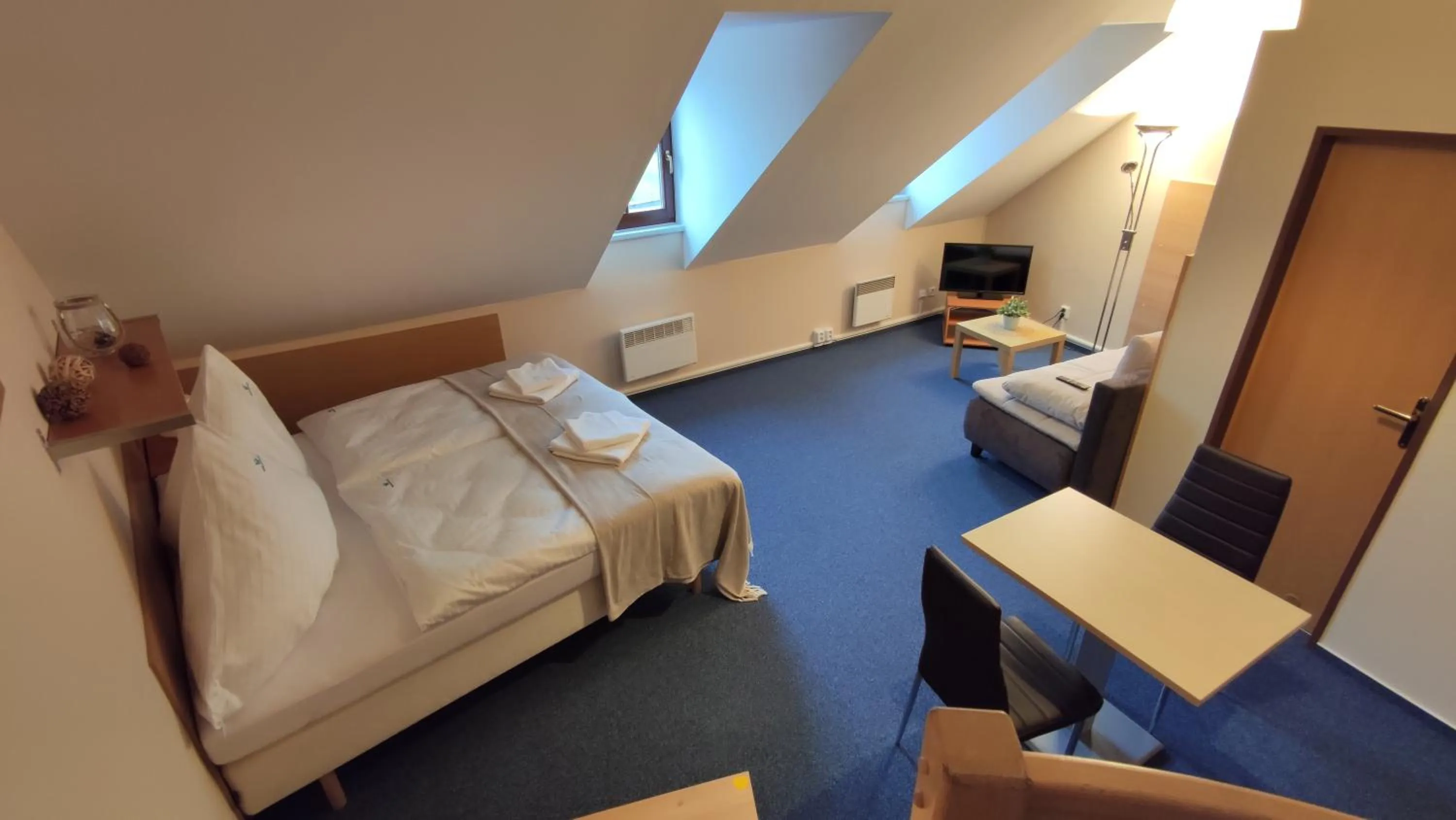 Bed in Hotel Modrásek