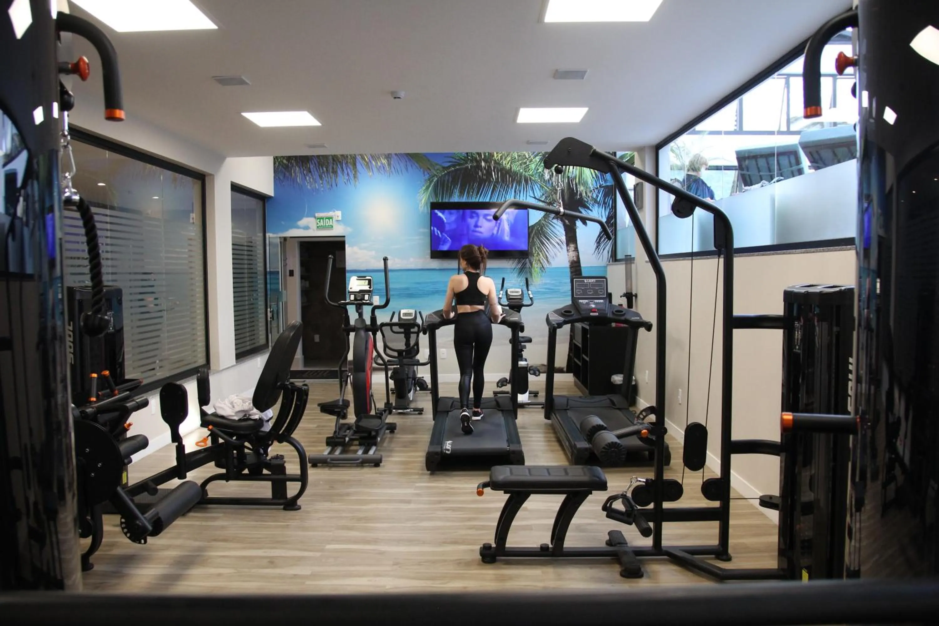 Fitness centre/facilities in Lefel Hotel