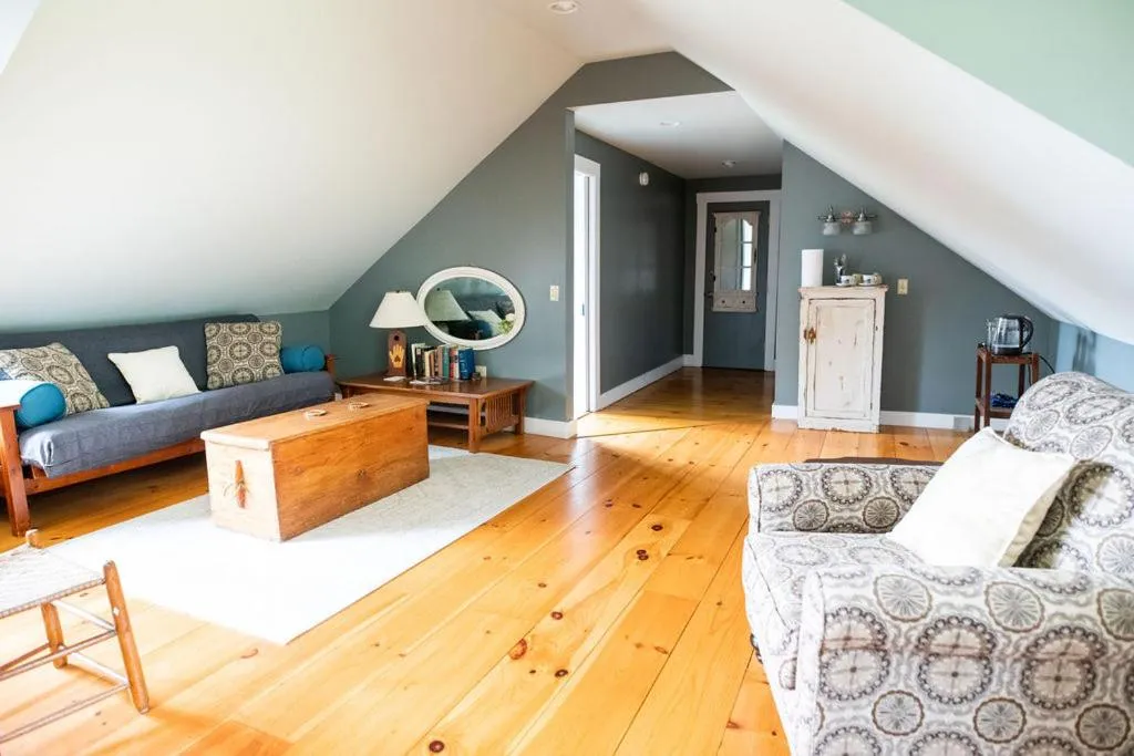 Living room in Craftsbury Farmhouse