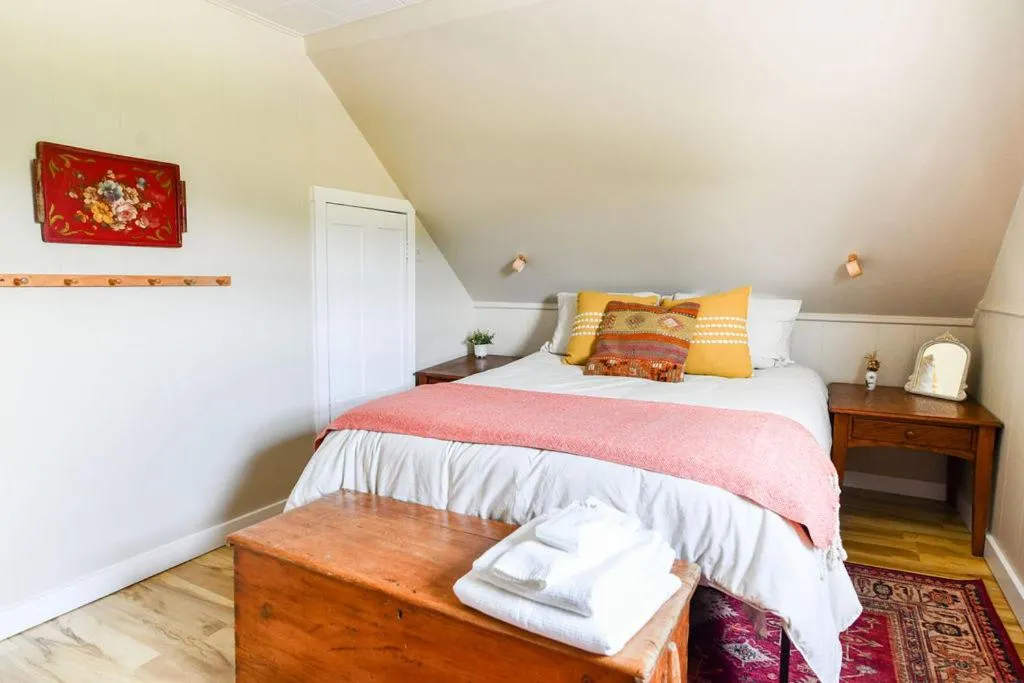 Bed in Craftsbury Farmhouse