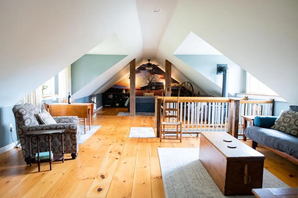 Photo of the whole room in Craftsbury Farmhouse