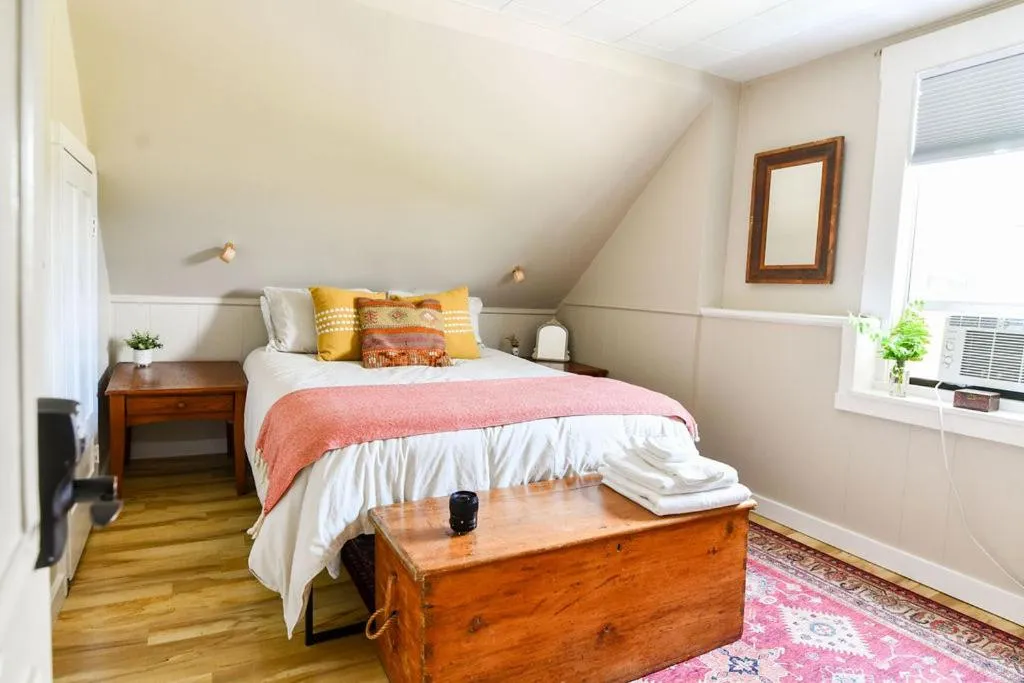 Bed in Craftsbury Farmhouse