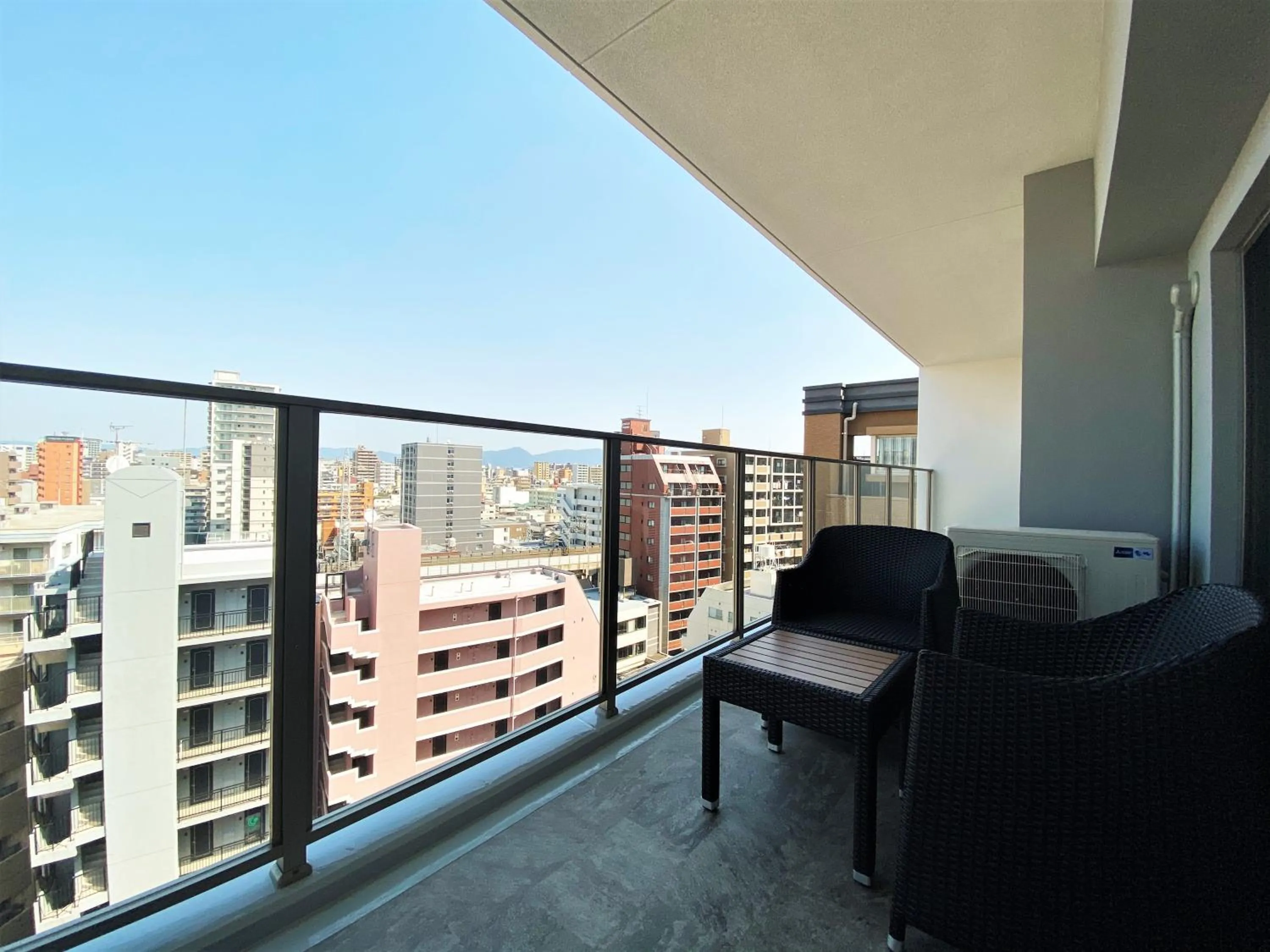 Balcony/Terrace in Randor Residential Hotel Fukuoka Classic