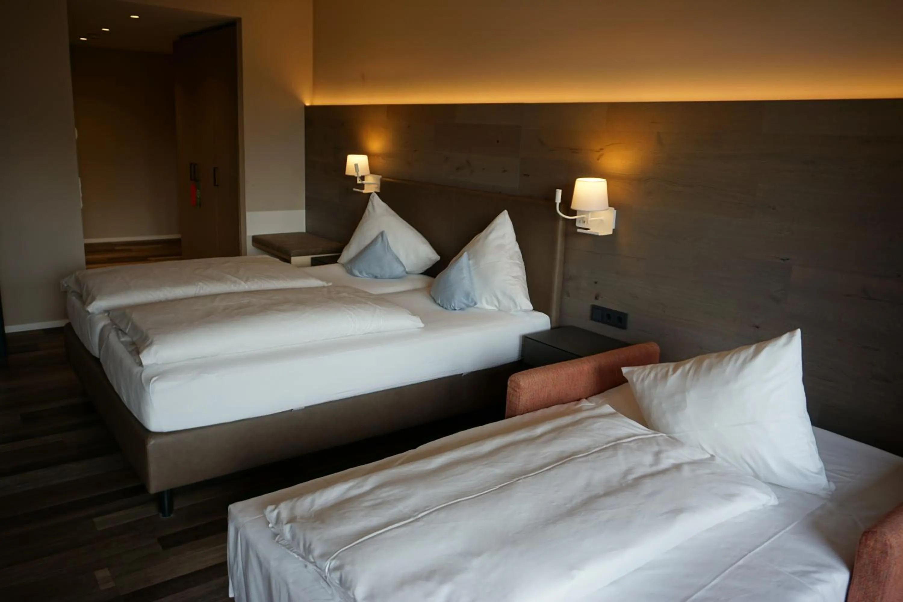 Bed in Hotel Knoblauch