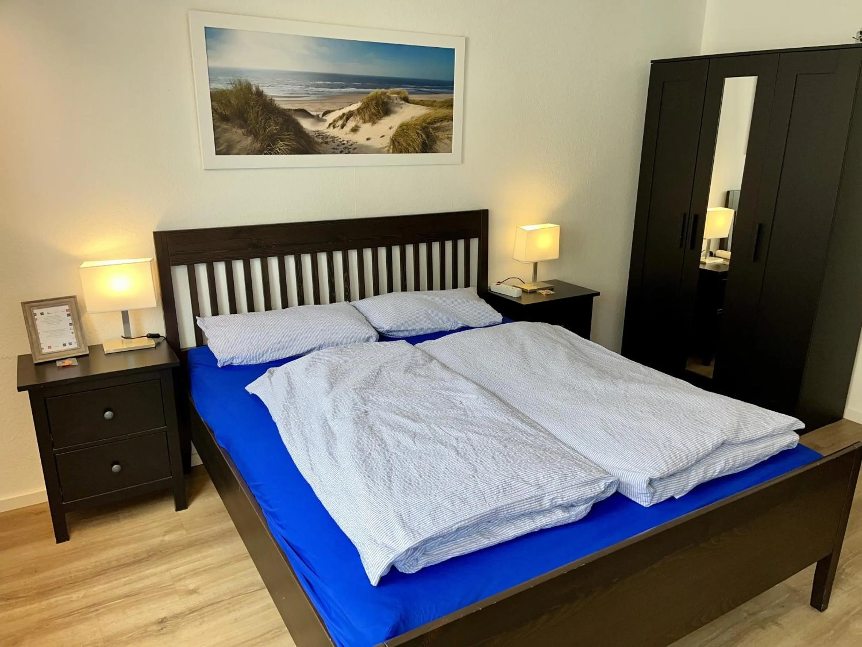 Bedroom, Bed in Gästehaus Rheinstetten Forchheim