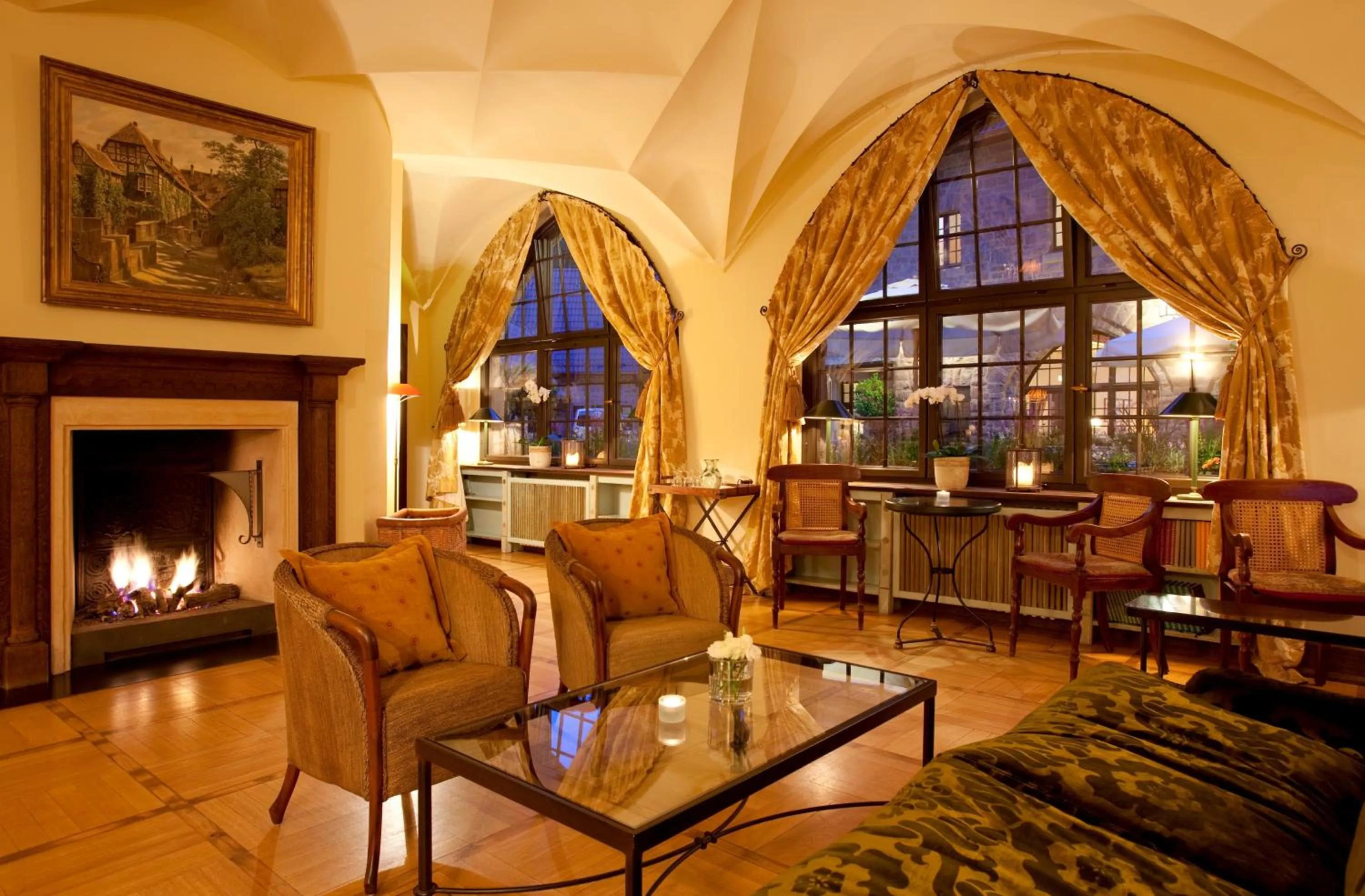 Communal lounge/ TV room, Seating Area in Romantik Hotel auf der Wartburg