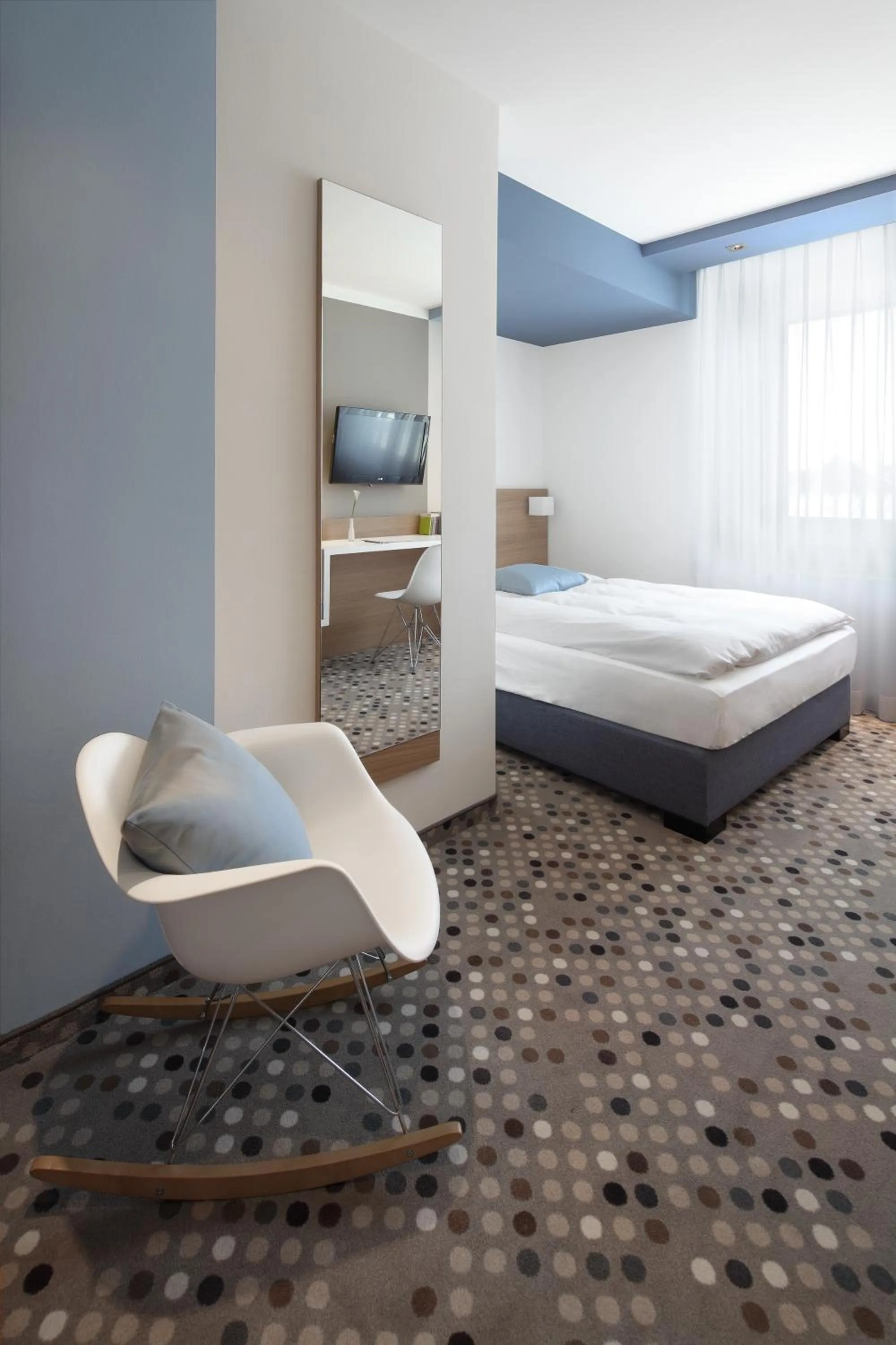 Bed in Hotel Waldhorn