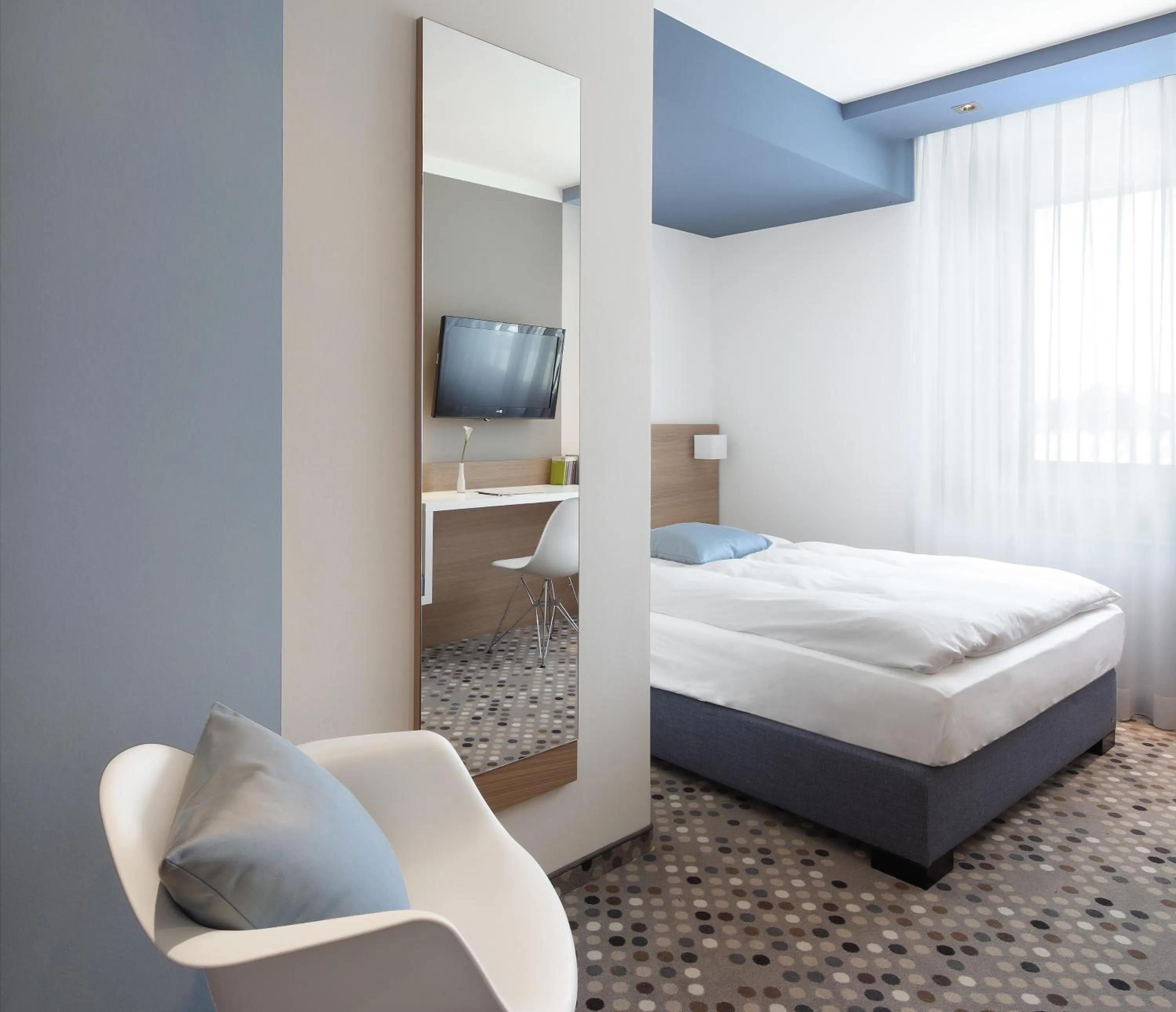 Bed in Hotel Waldhorn