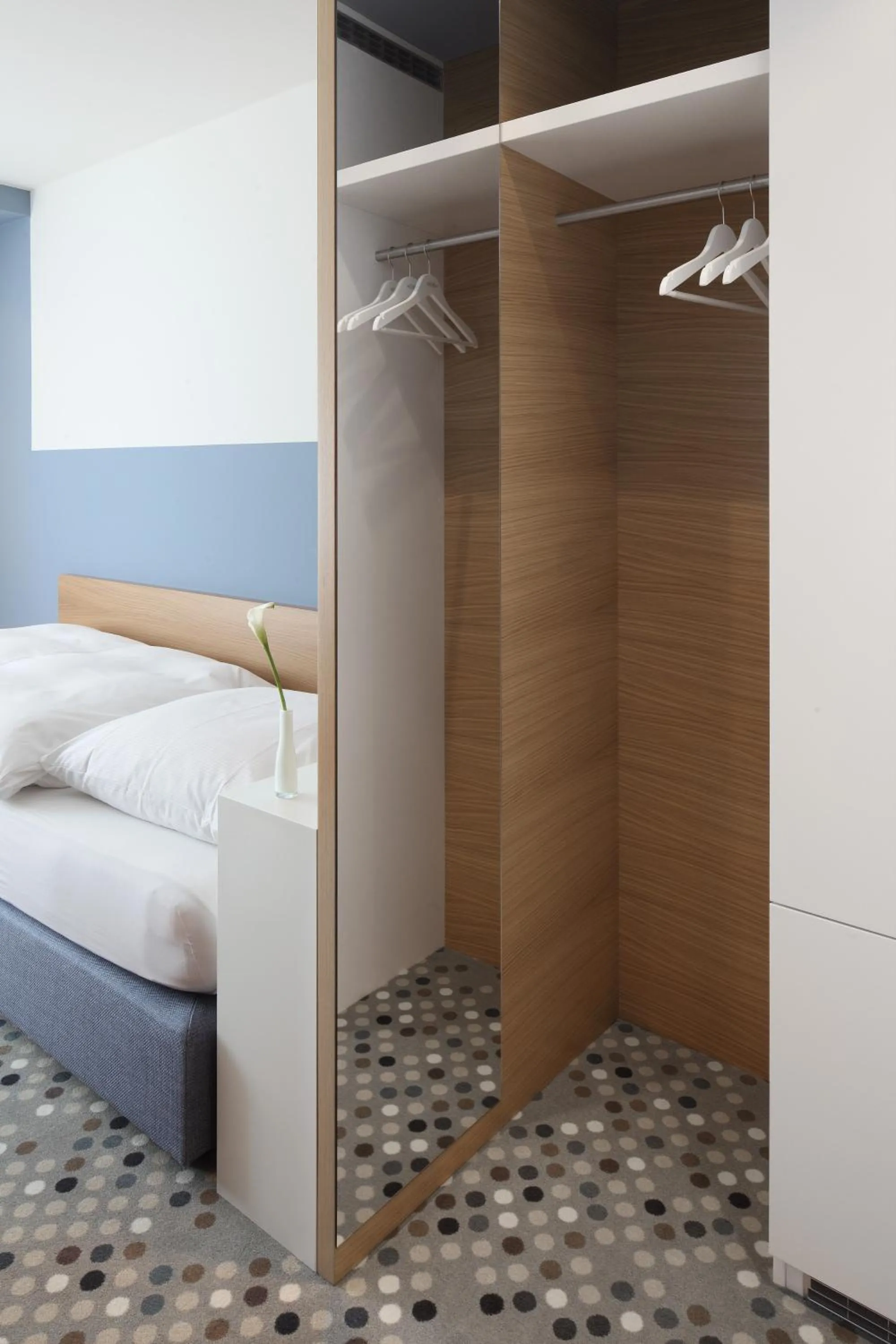 Decorative detail, Bed in Hotel Waldhorn