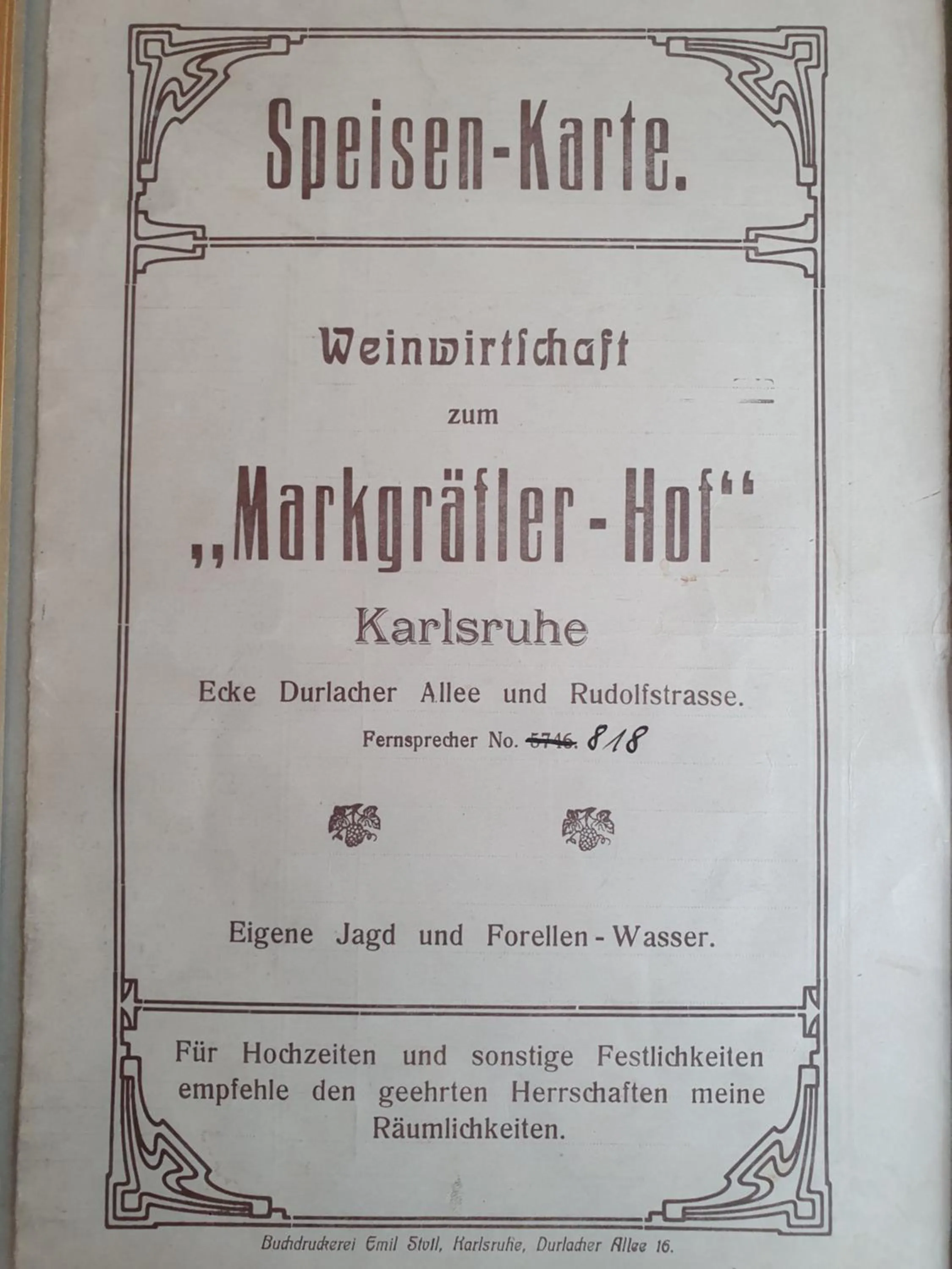 Lobby or reception in Hotel Markgräfler Hof