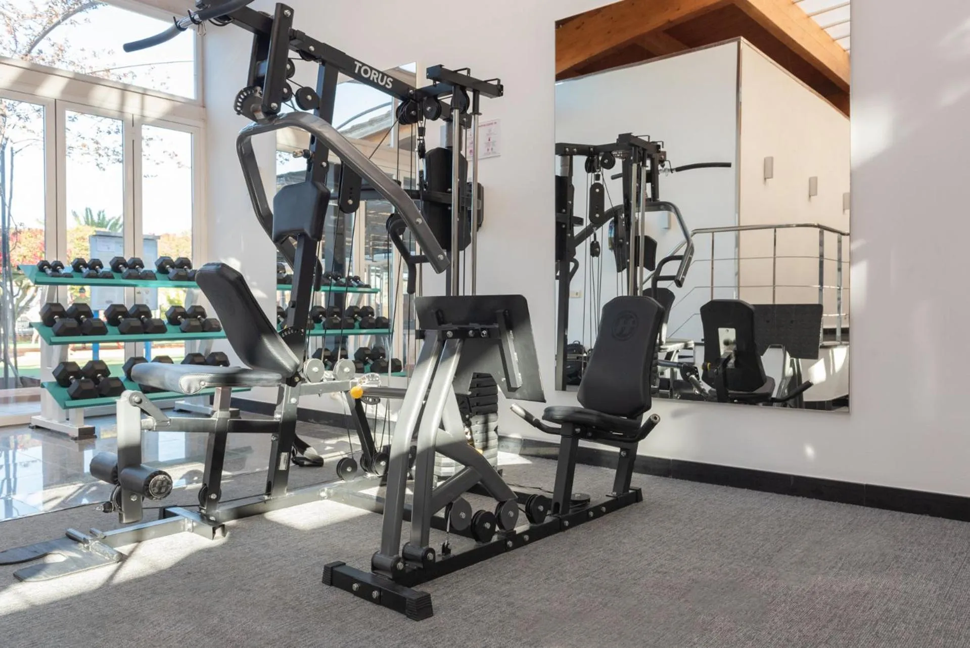 Fitness centre/facilities in Aparthotel Ciudad Laurel