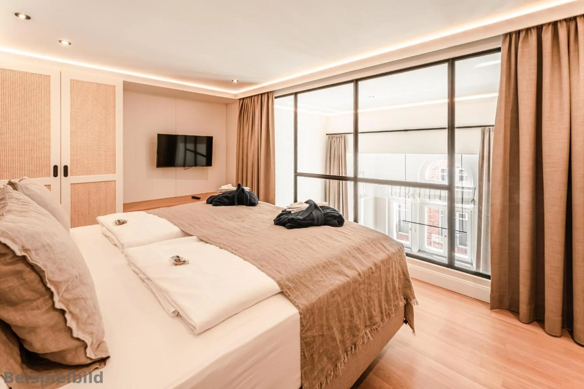 Bed in Strandhotel Kurhaus Juist