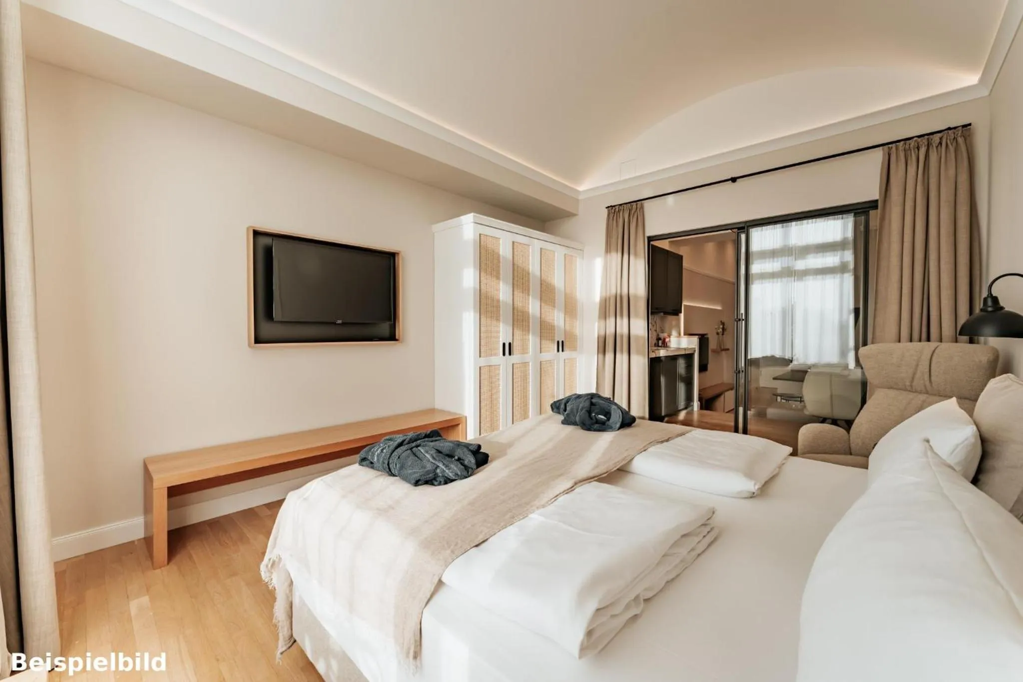 Bed in Strandhotel Kurhaus Juist