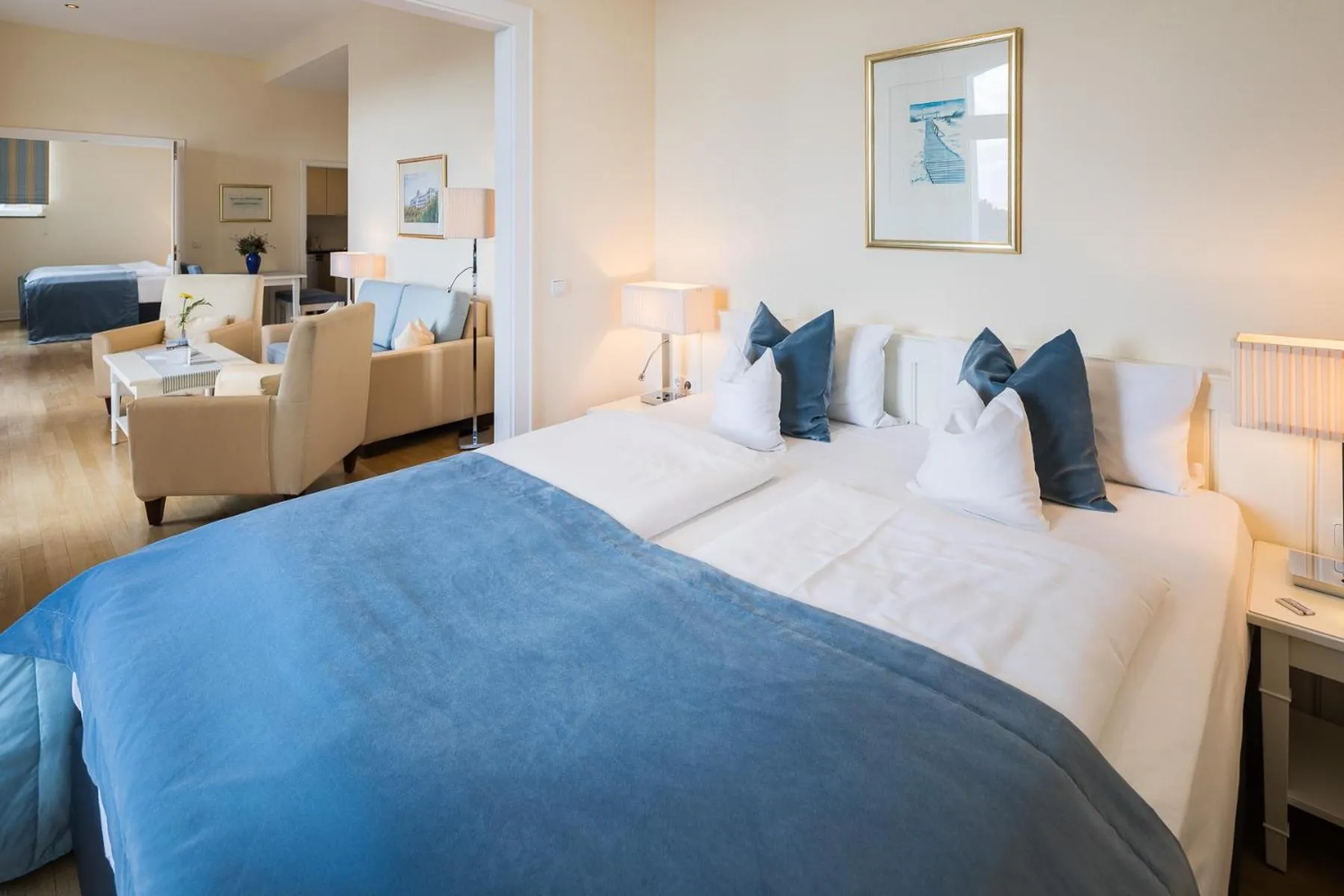 Bed in Strandhotel Kurhaus Juist